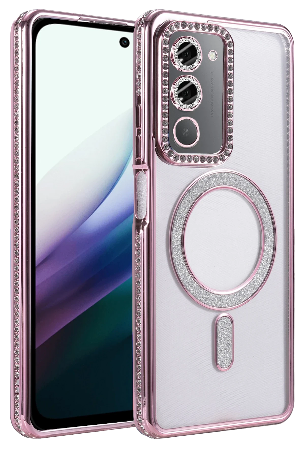 Joko Xiaomi Redmi 15 4G Joke Simli Magneticsafe Kılıf - Pembe