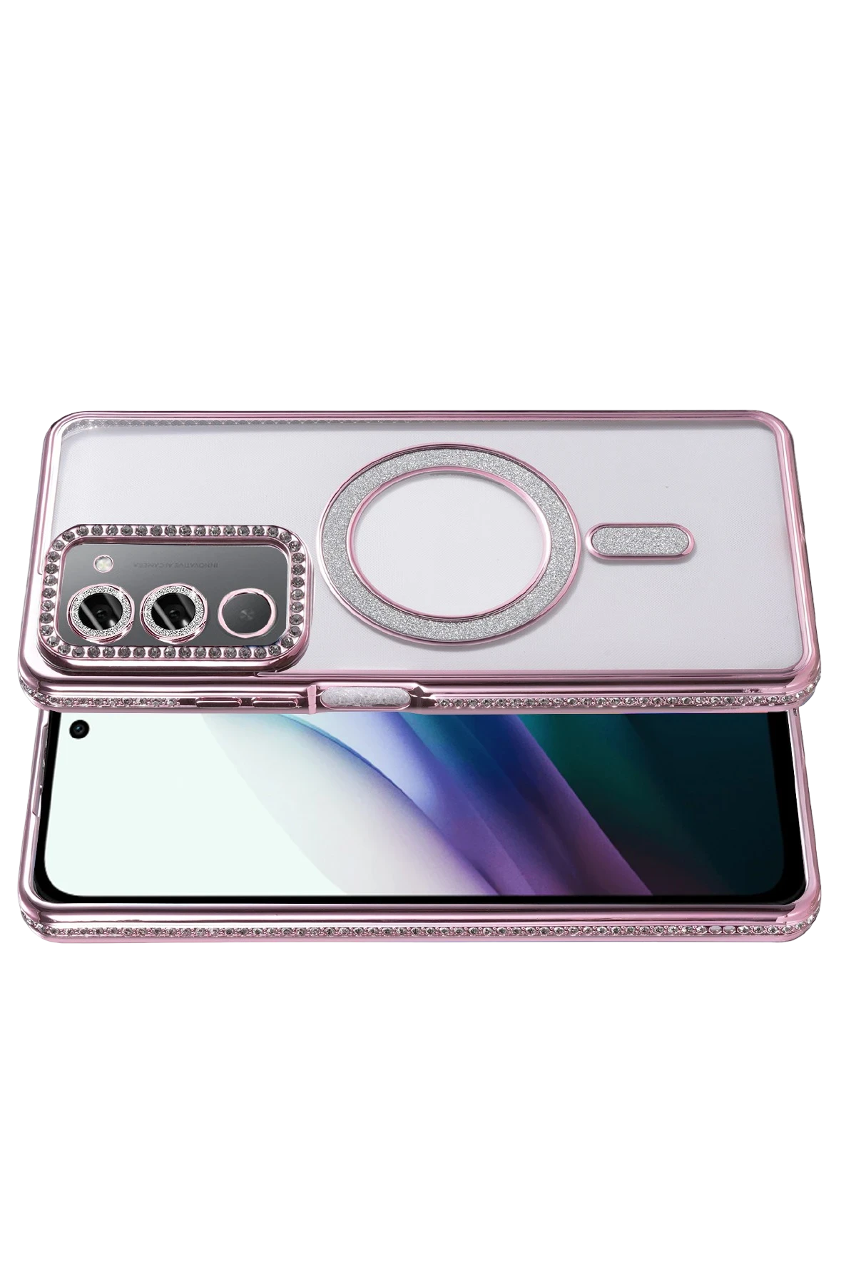 Joko Xiaomi Redmi 15 4G Joke Simli Magneticsafe Kılıf - Pembe