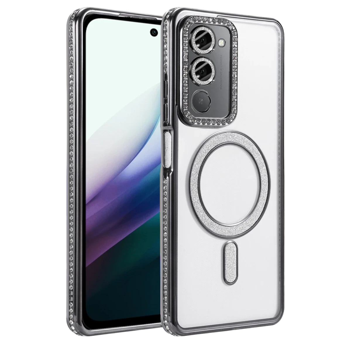 Newface Xiaomi Redmi 15 4G Joke Simli Magneticsafe Kılıf - Siyah