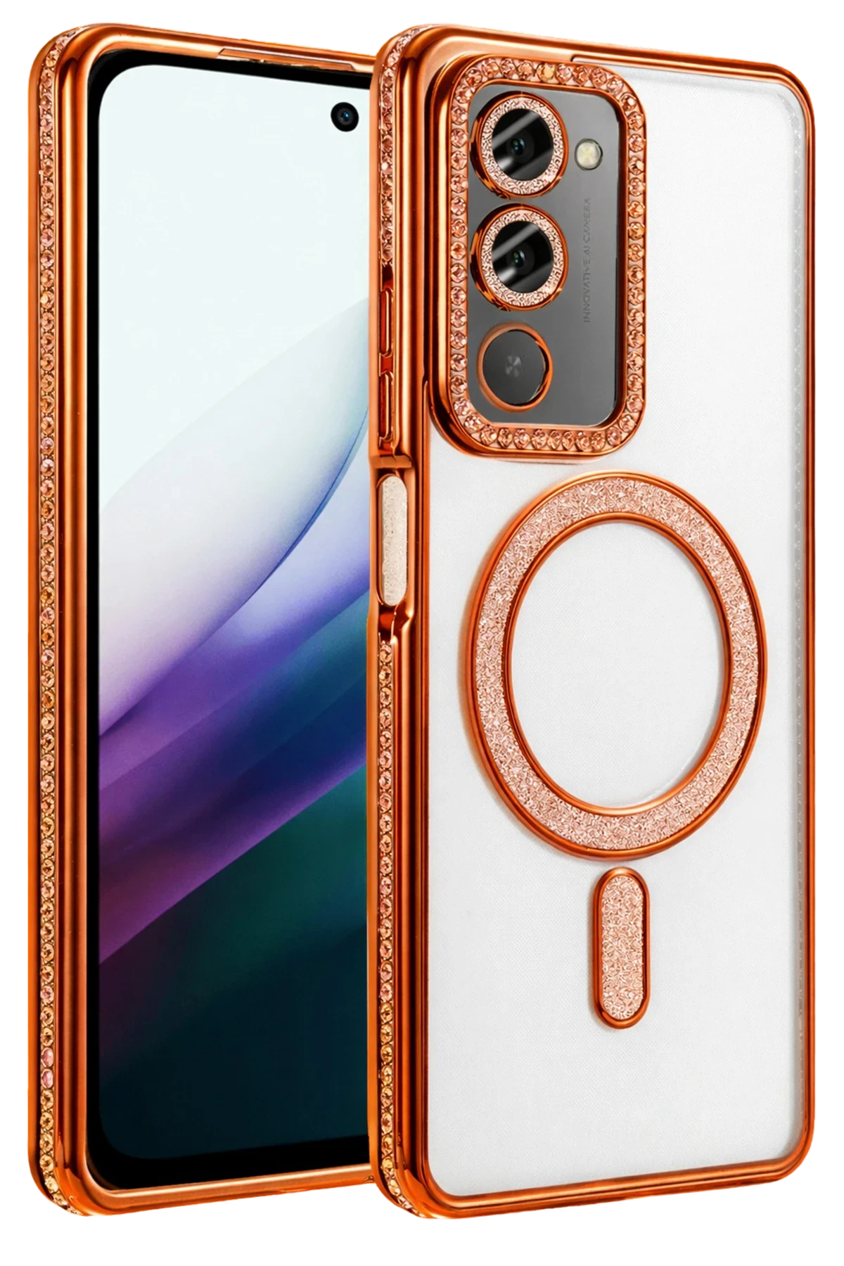 Joko Xiaomi Redmi 15 4G Joke Simli Magneticsafe Kılıf - Turuncu