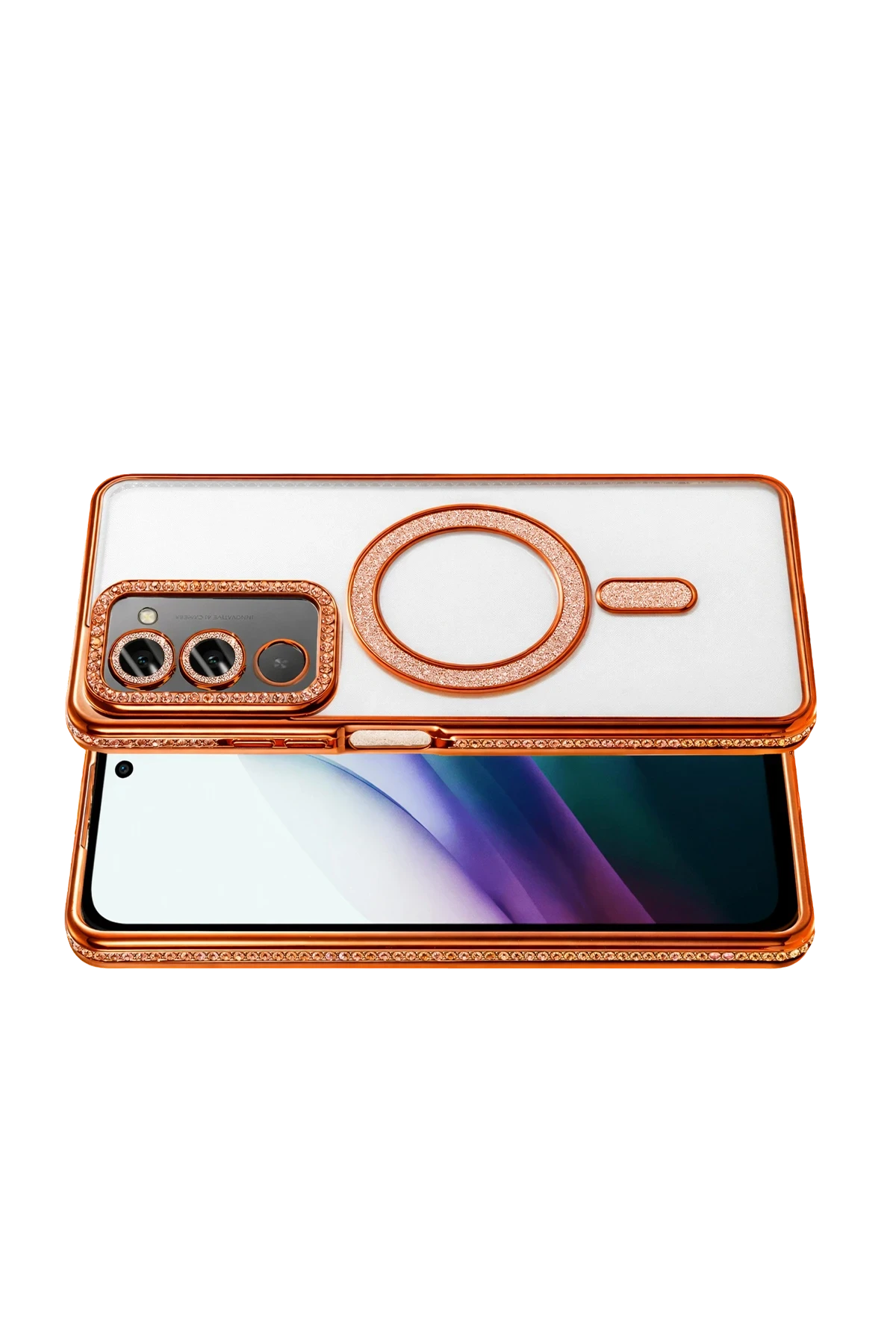 Joko Xiaomi Redmi 15 4G Joke Simli Magneticsafe Kılıf - Turuncu