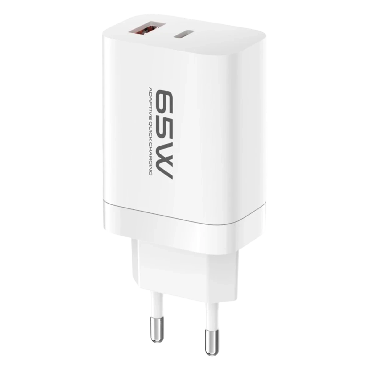 Konfulon C99Q 65W PD Destekli Type-C ve USB Çift Çıkışlı Hızlı Şarj Adaptörü - Beyaz — görsel 5