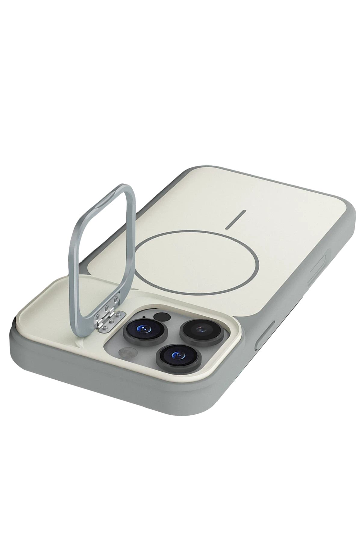 Joko Apple iPhone 16 Pro Max Pale Magsafe Standlı Kapak - Beyaz — görsel 3