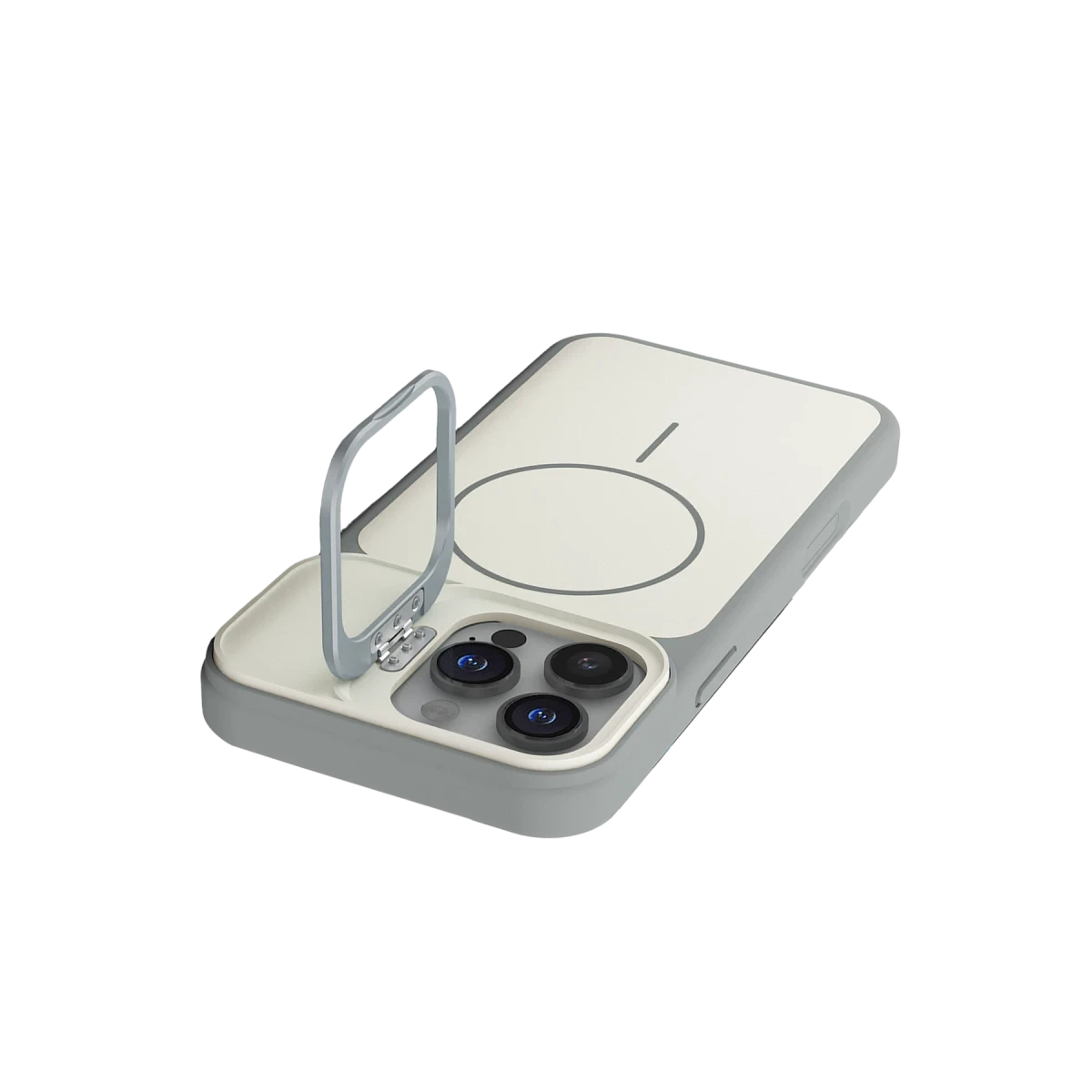 Joko Apple iPhone 16 Pro Max Pale Magsafe Standlı Kapak - Beyaz — görsel 7