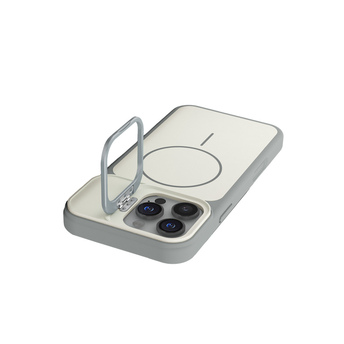 Joko Apple iPhone 16 Pro Max Pale Magsafe Standlı Kapak - Beyaz — görsel 11