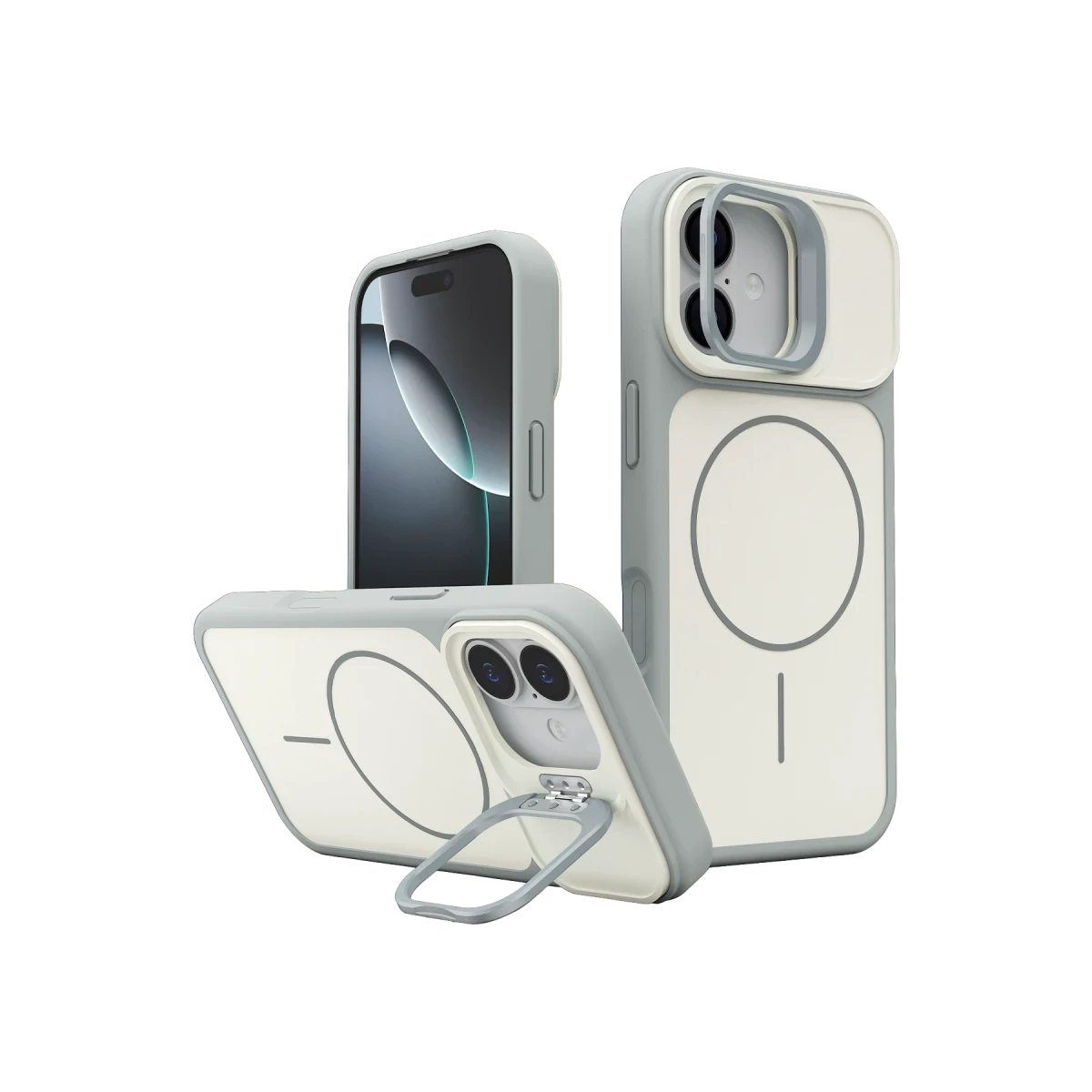 Joko Apple iPhone 17 Pale Magsafe Standlı Kapak - Beyaz — görsel 5