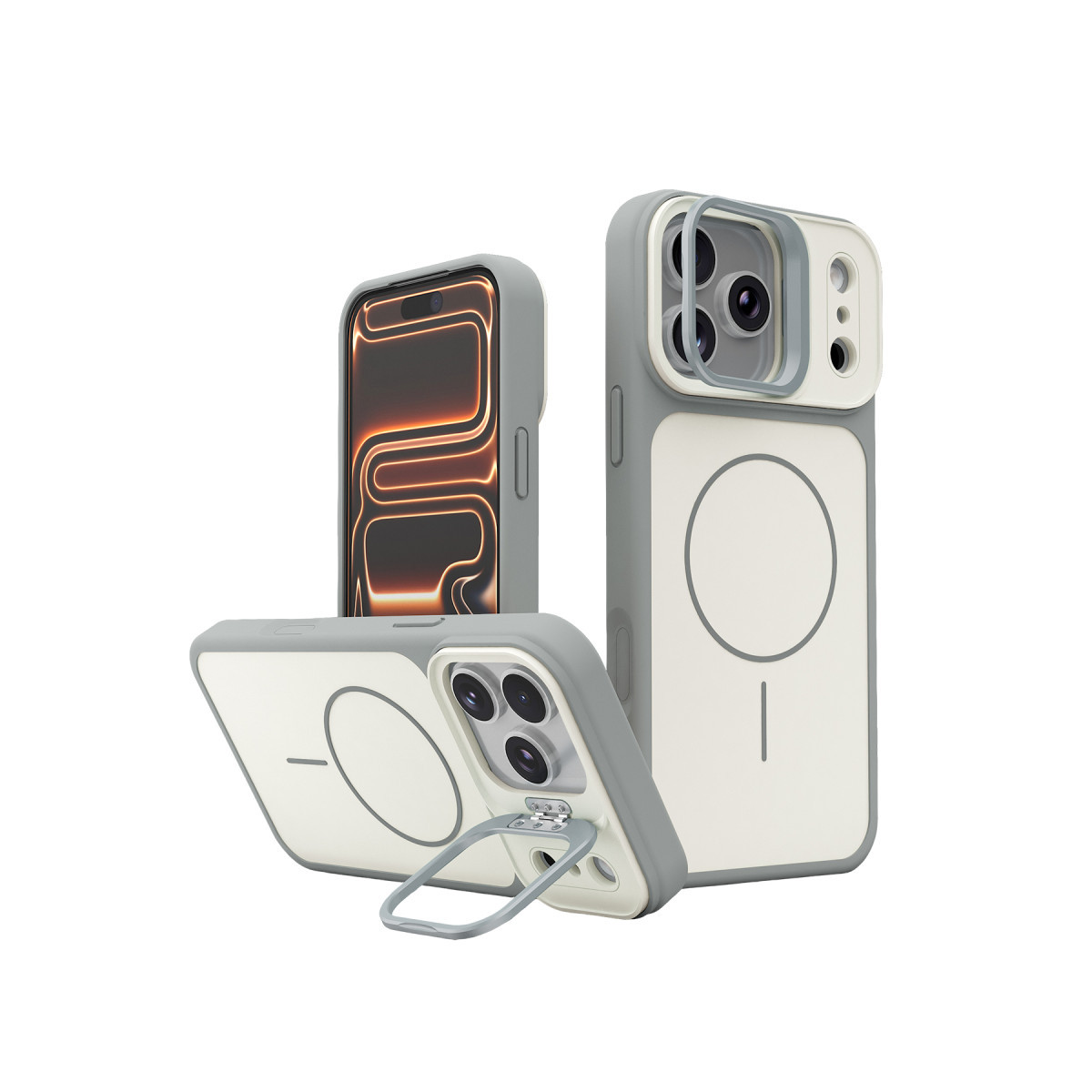 Joko Apple iPhone 17 Pro Pale Magsafe Standlı Kapak - Beyaz — görsel 9