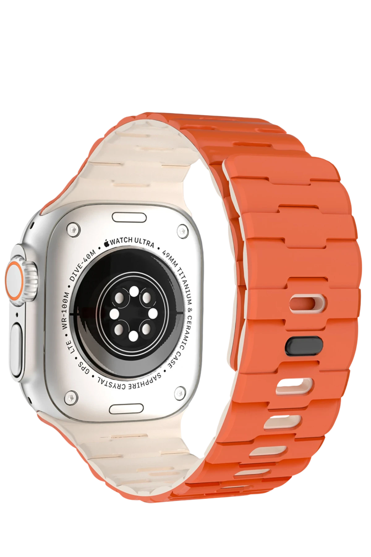 Newface Apple Watch Ultra 49mm Wowen Kordon - Turuncu