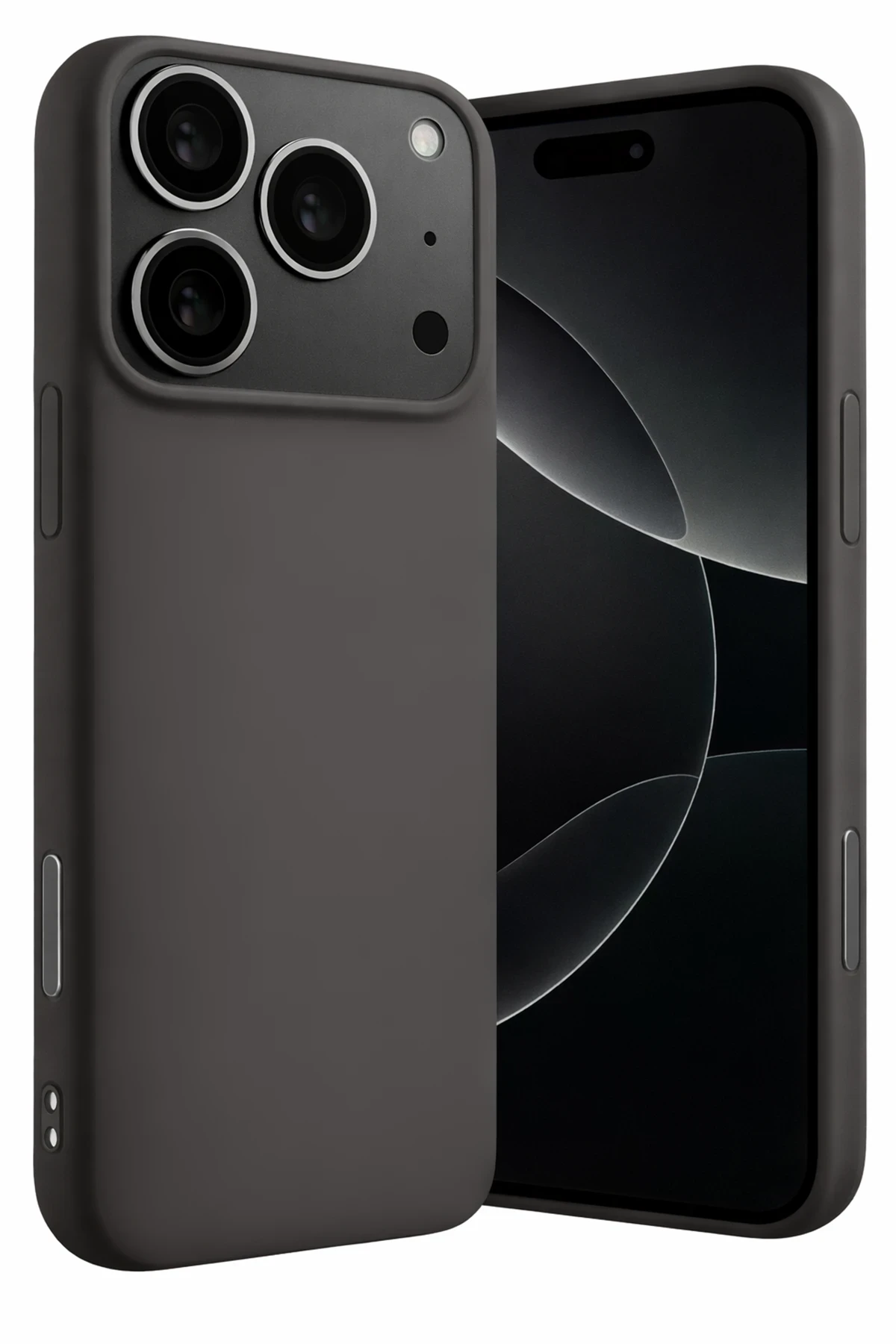 Newface Apple iPhone 17 Pro Max Nano içi Kadife Silikon - Gri