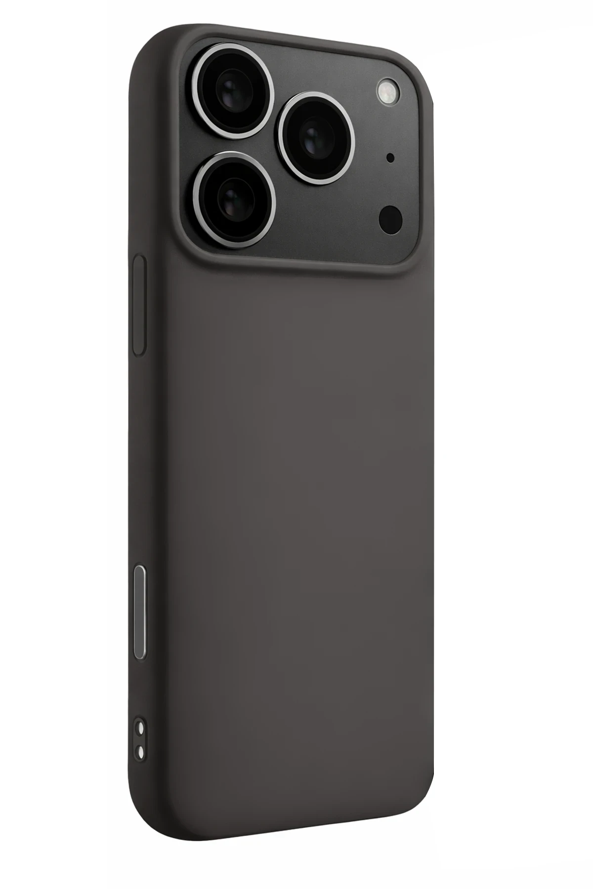 Newface Apple iPhone 17 Pro Max Nano içi Kadife Silikon - Gri