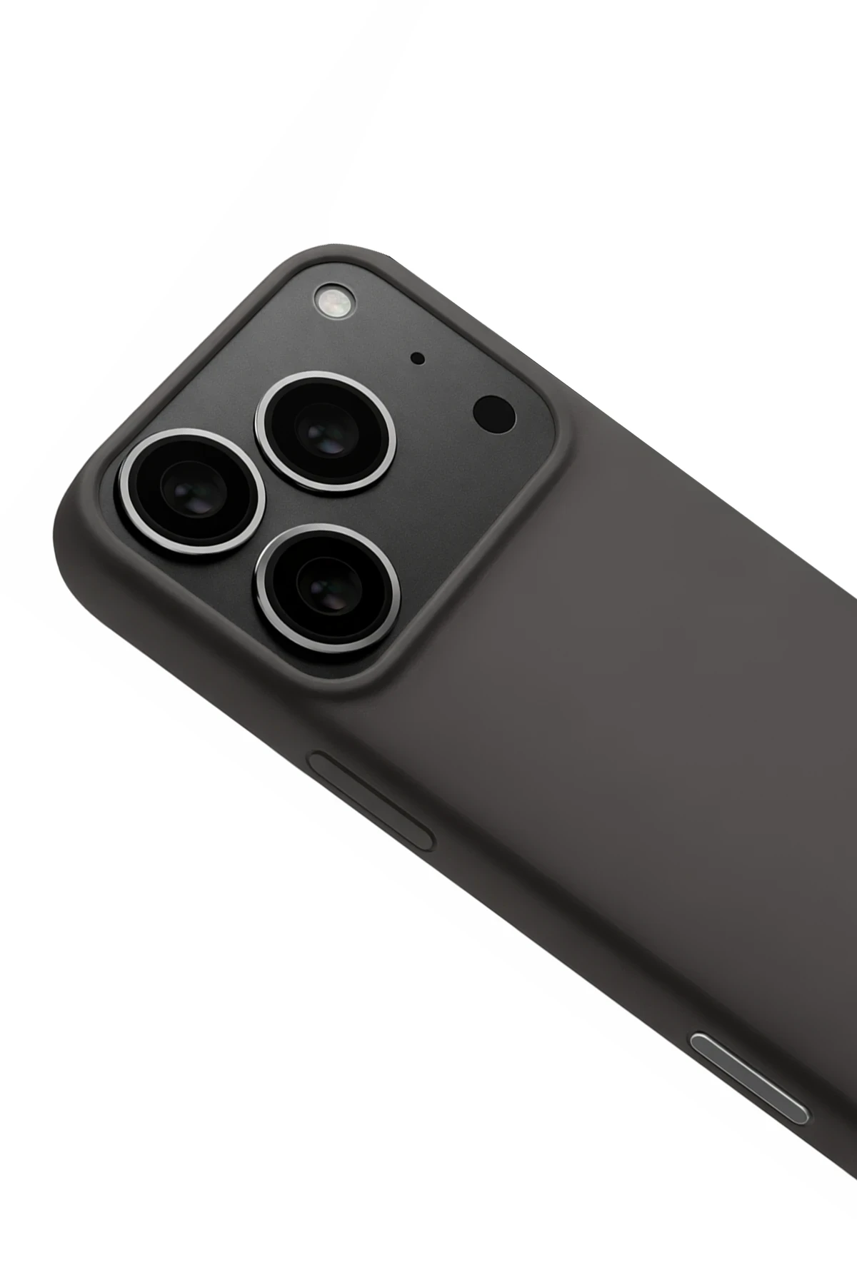 Newface Apple iPhone 17 Pro Max Nano içi Kadife Silikon - Gri