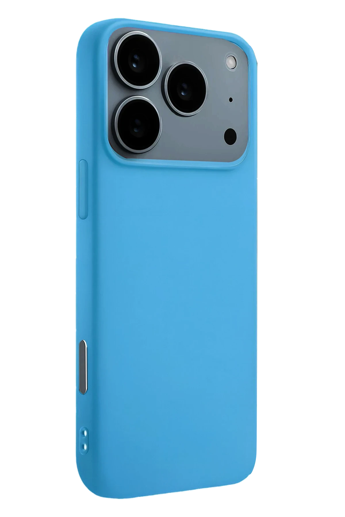 Newface Apple iPhone 17 Pro Max Nano içi Kadife Silikon - Mavi