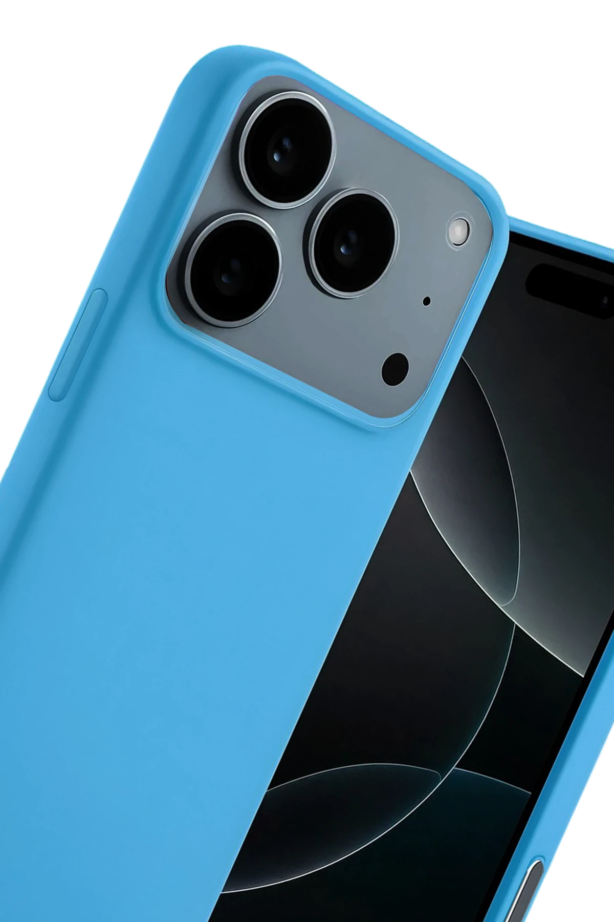 Newface Apple iPhone 17 Pro Max Nano içi Kadife Silikon - Mavi