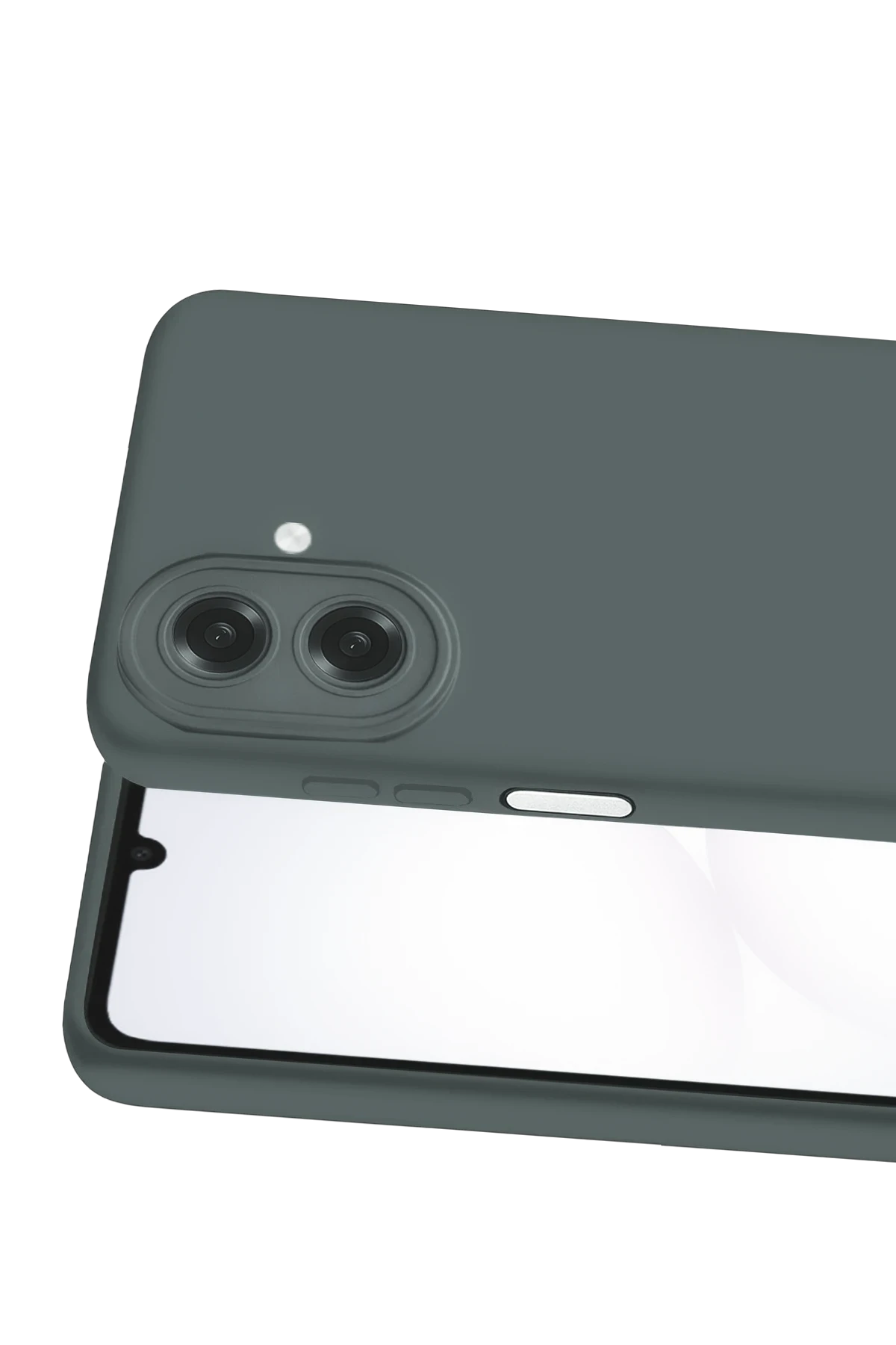 Newface Samsung Galaxy A07 4G Nano içi Kadife Silikon - Gri