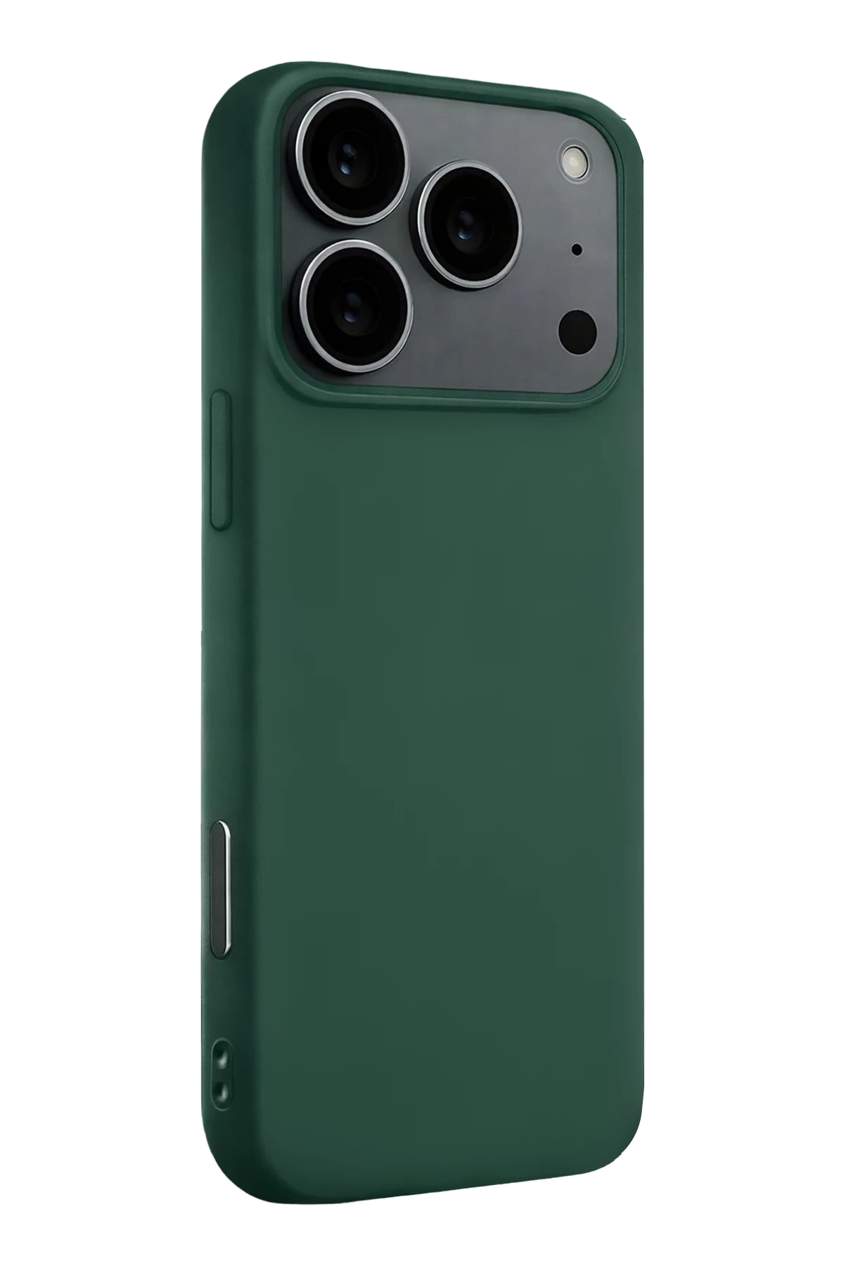 Newface Apple iPhone 17 Pro Max Nano içi Kadife Silikon - Koyu Yeşil