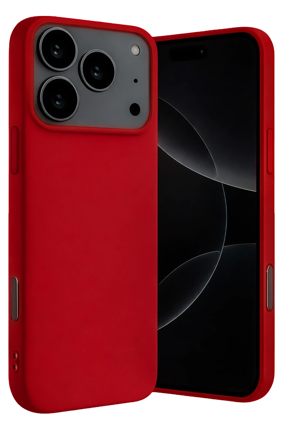 Newface Apple iPhone 17 Pro Max Nano içi Kadife Silikon - Kırmızı