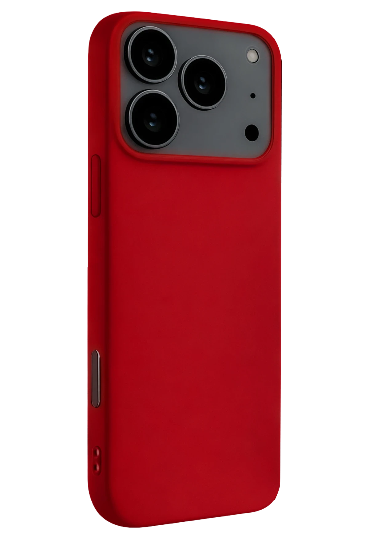 Newface Apple iPhone 17 Pro Max Nano içi Kadife Silikon - Kırmızı