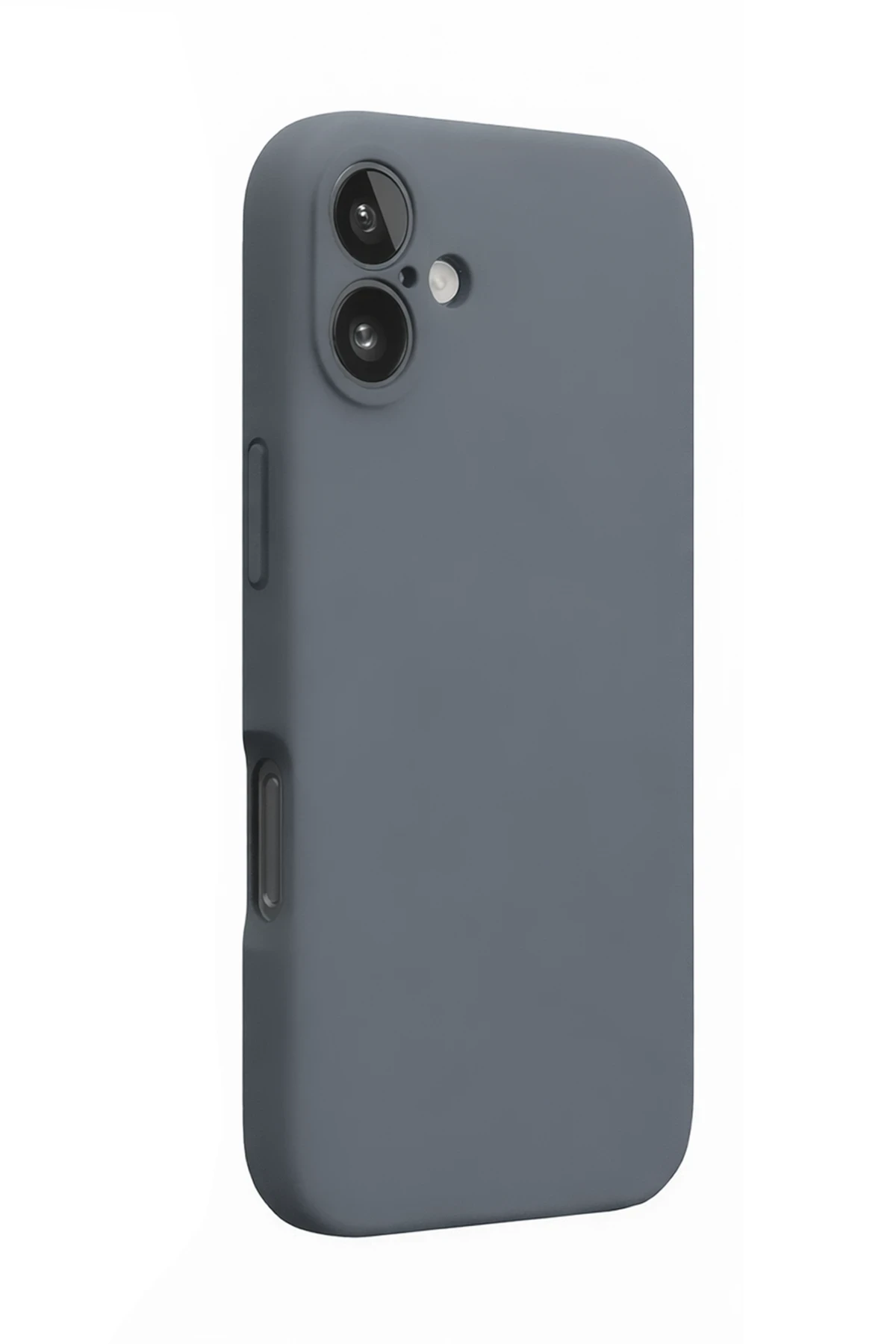 Newface iPhone 16 Plus Kılıf Nano içi Kadife Silikon - Gri