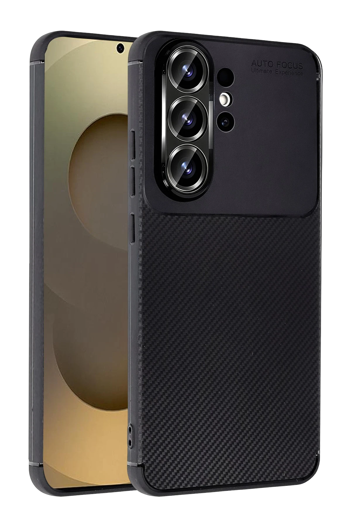 Newface Samsung Galaxy S26 Ultra Auto Focus Karbon Kapak - Siyah