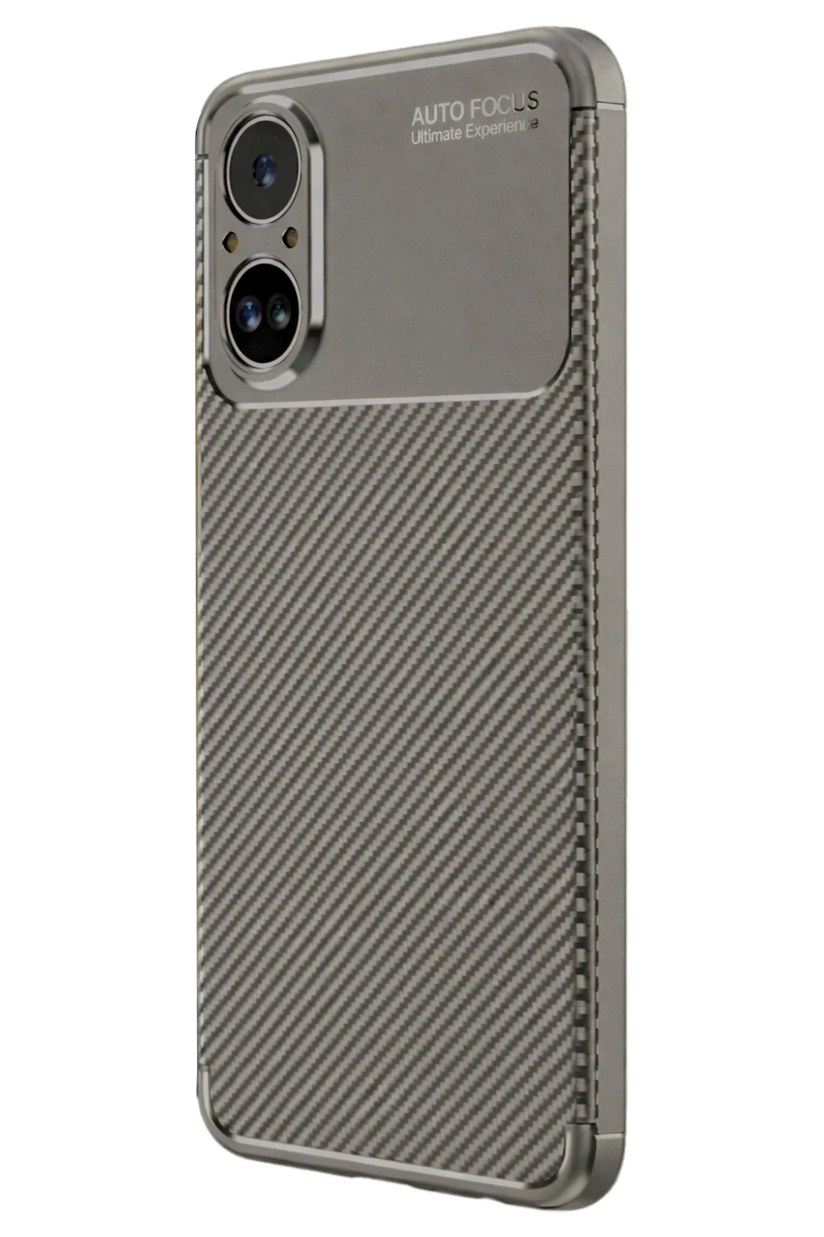 Newface Realme 12 Lite Kılıf Auto Focus Karbon Kapak - Gri