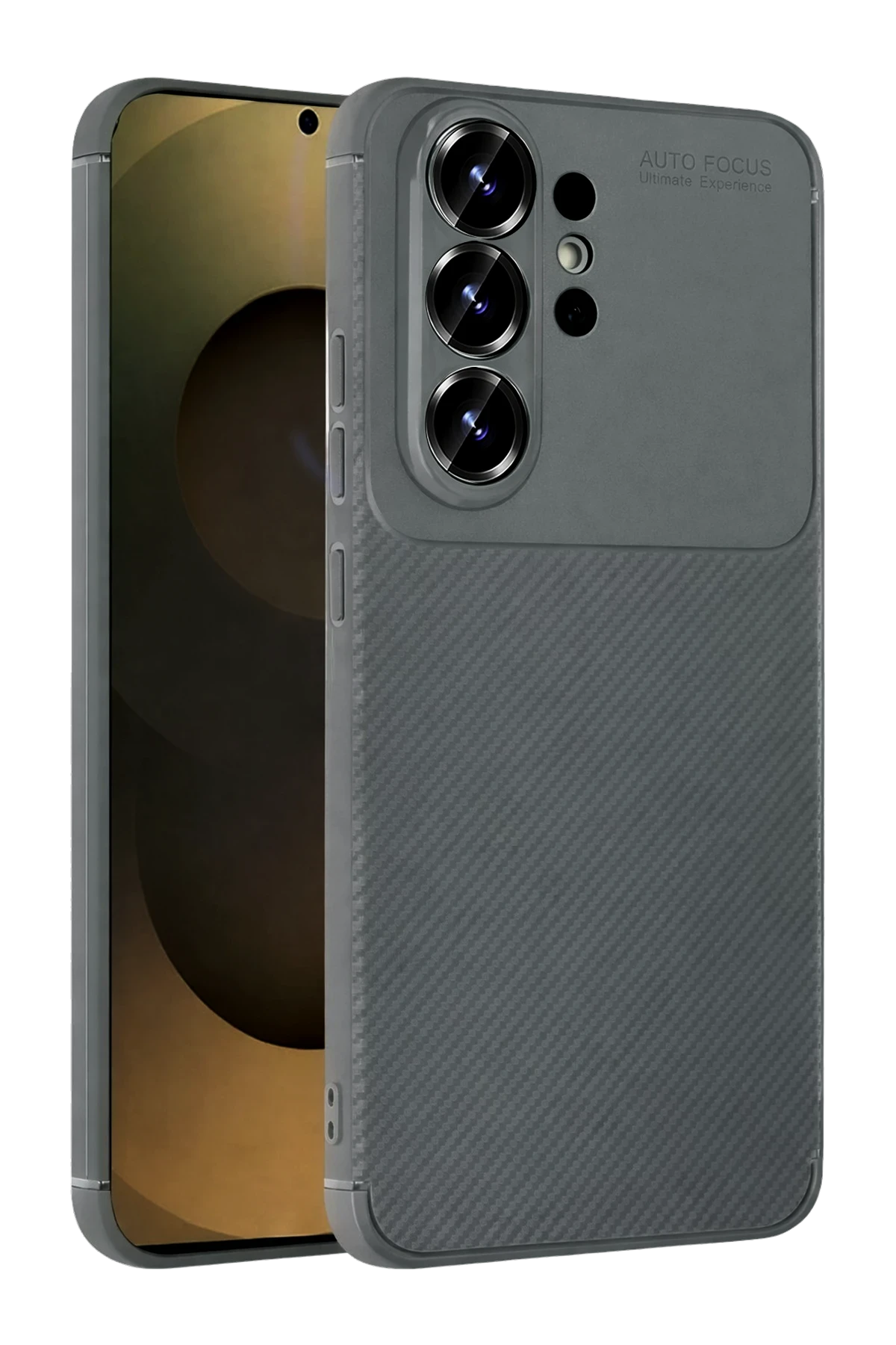 Newface Samsung Galaxy S26 Ultra Auto Focus Karbon Kapak - Gri