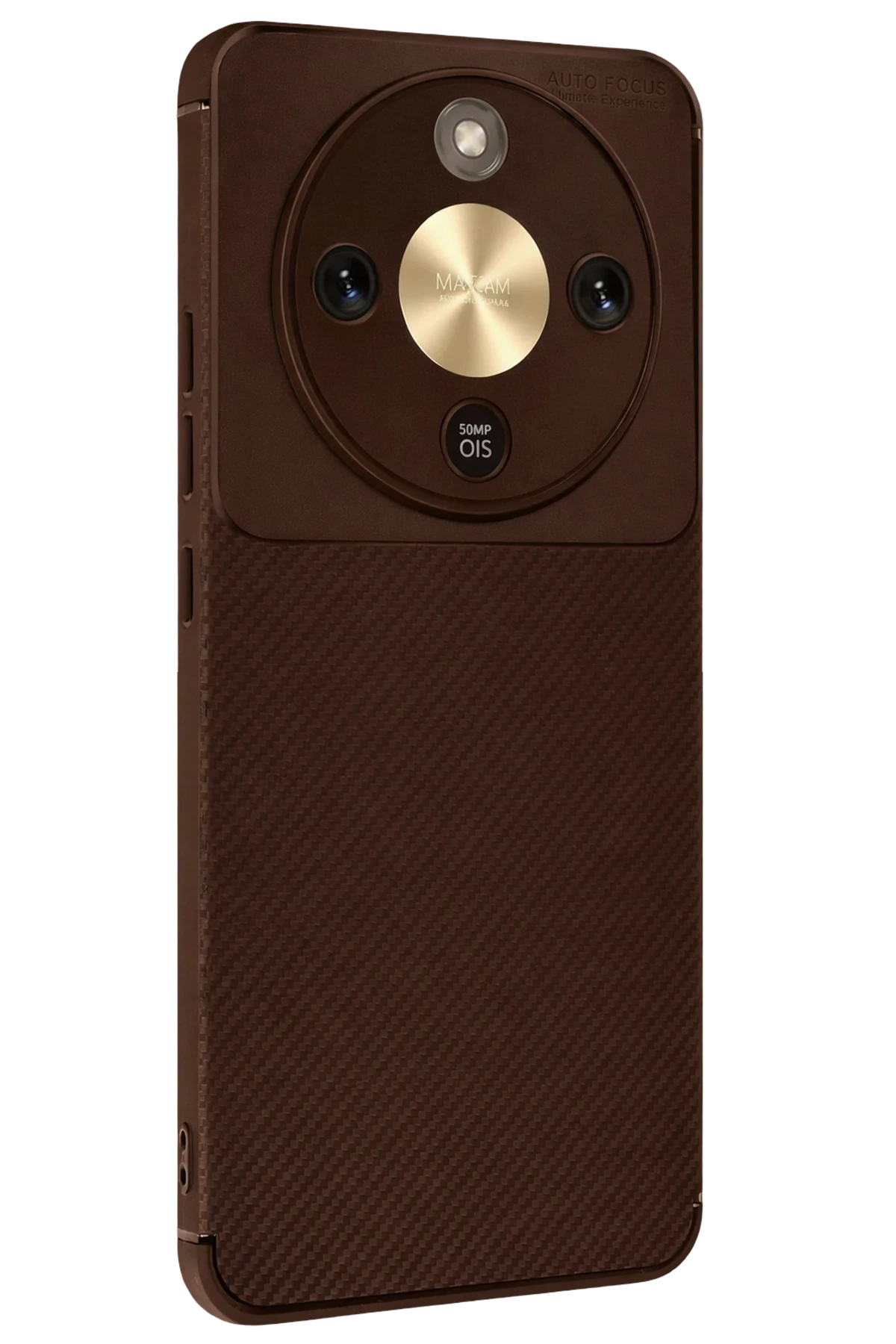 Newface Huawei Honor Magic 8 Lite Auto Focus Karbon Kapak - Kahverengi