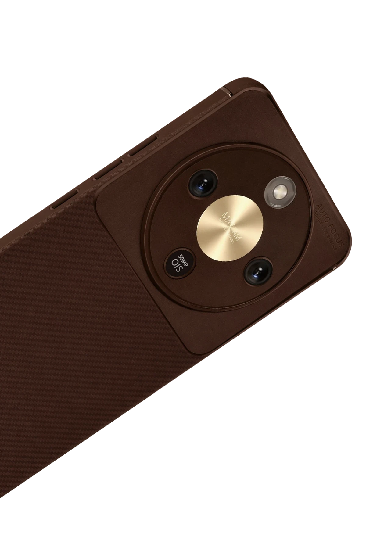 Newface Huawei Honor Magic 8 Lite Auto Focus Karbon Kapak - Kahverengi