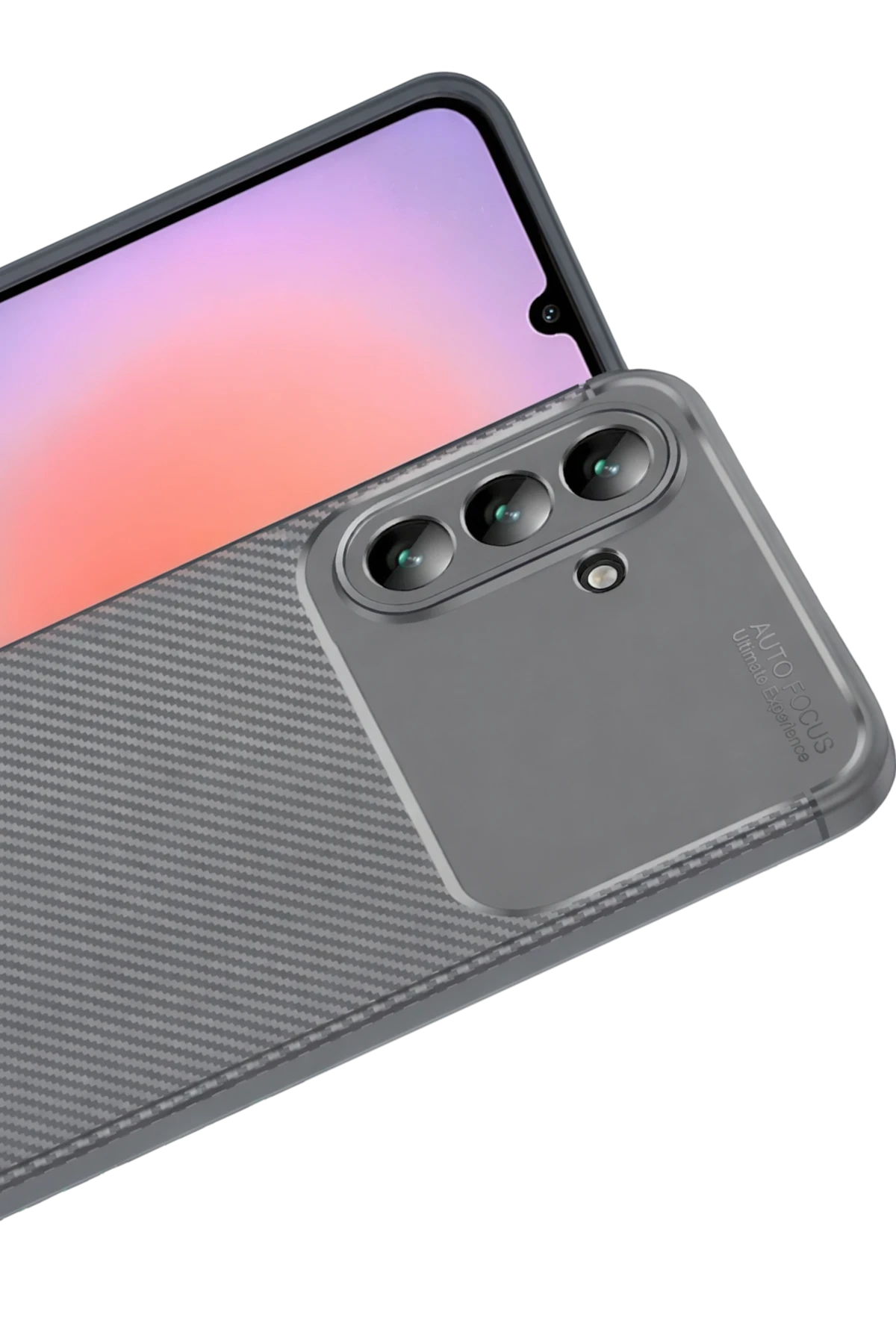 Newface Samsung Galaxy A57 5G Auto Focus Karbon Kapak - Gri