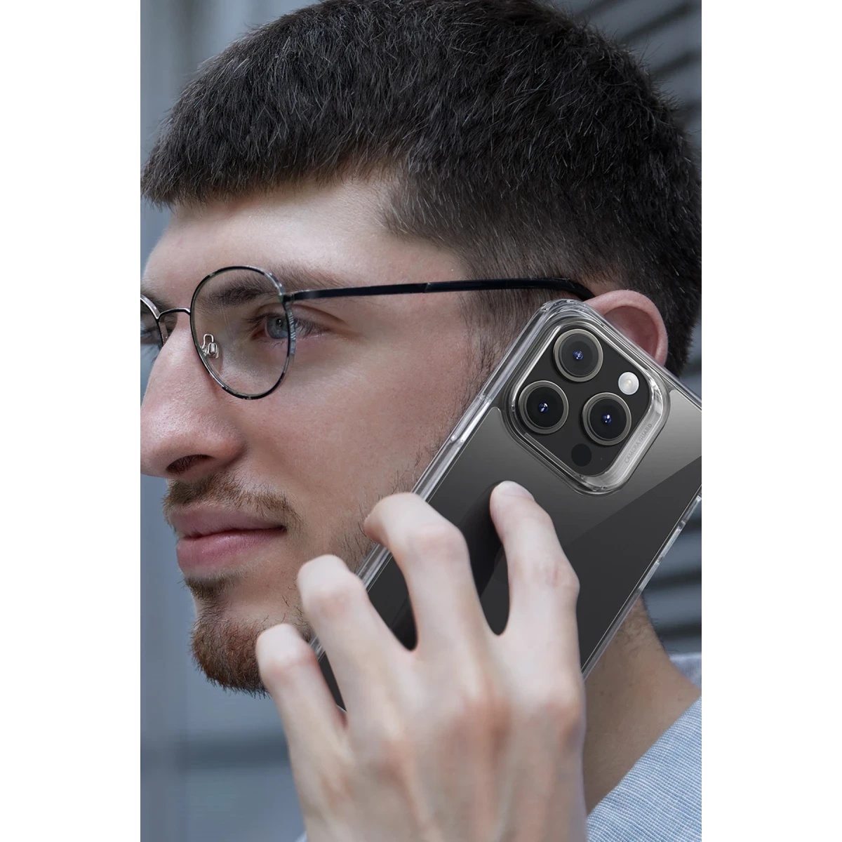 ESR Apple iPhone 15 Pro Ice Shield Tempered Cam Kılıf - Şeffaf