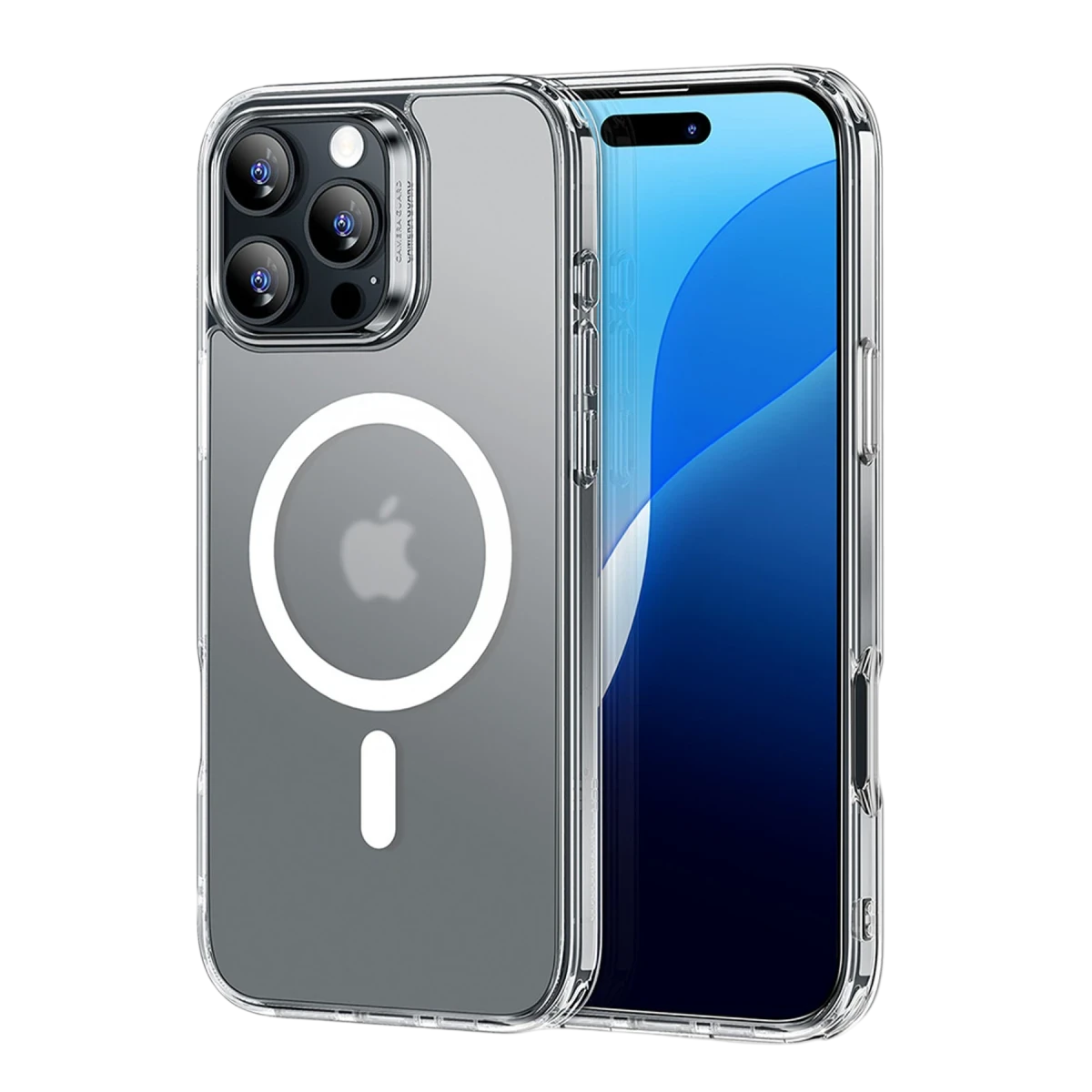 ESR Apple iPhone 16 Pro Max Classic Hybrid Magsafe Kapak + Cam Hediyeli Set - Buzlu Şeffaf