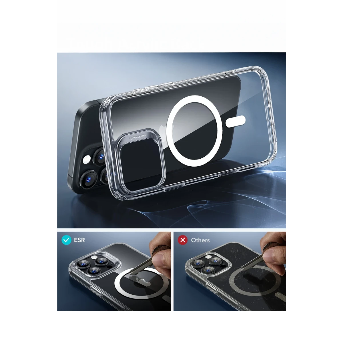 ESR Apple iPhone 16 Pro Classic Hybrid Magsafe Kapak - Şeffaf