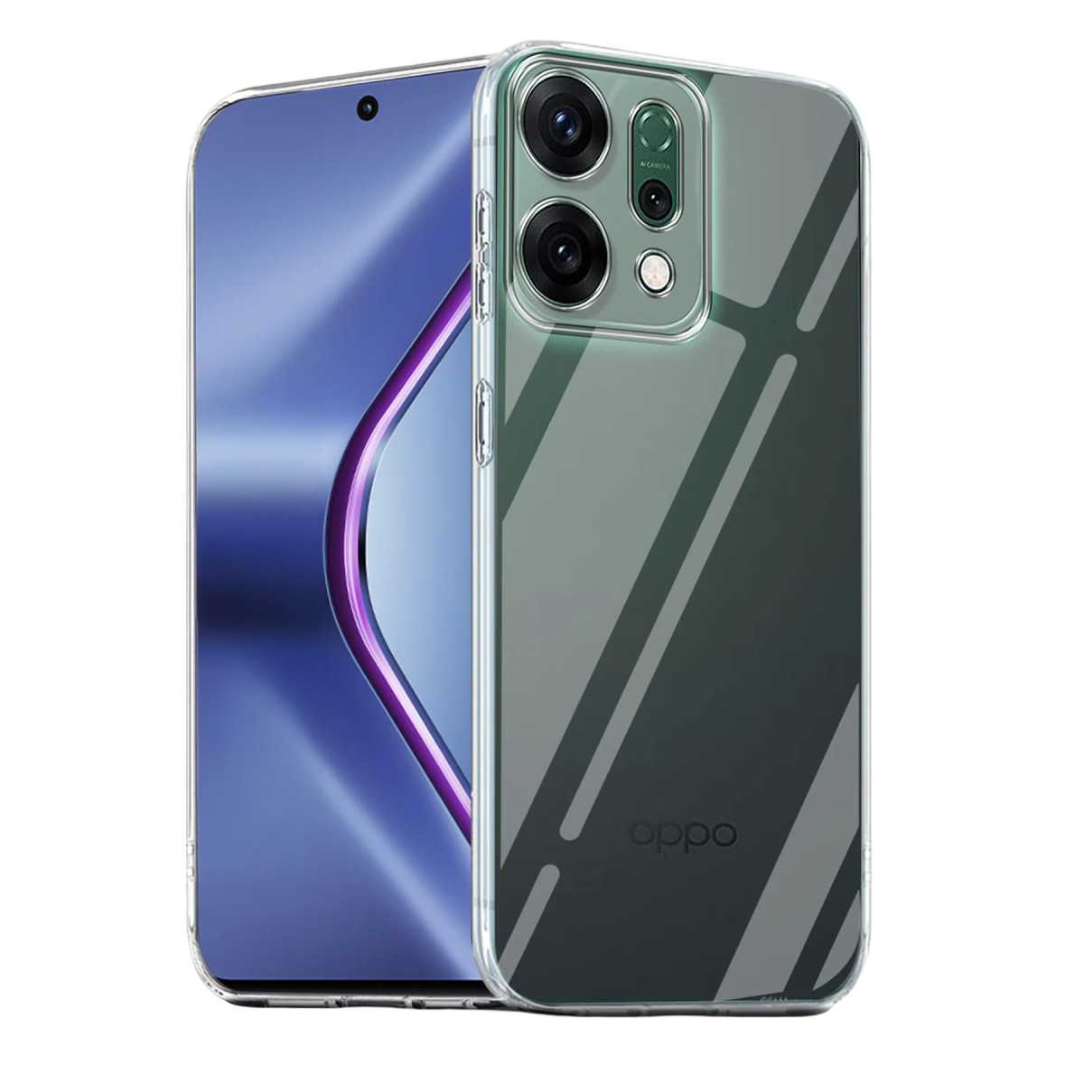 Newface Oppo Reno 14 Kılıf Lüx Şeffaf Silikon - Şeffaf — görsel 7