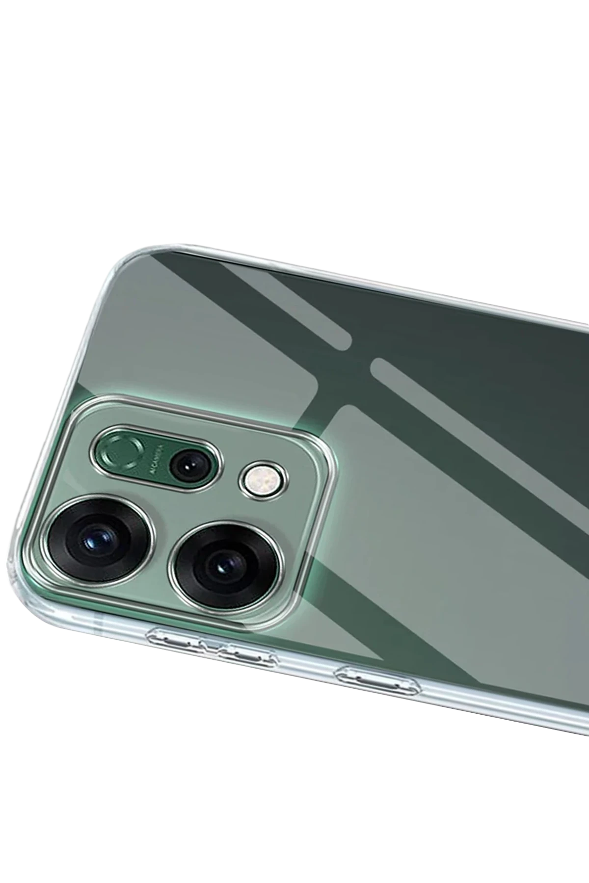 Newface Oppo Reno 14 Kılıf Lüx Şeffaf Silikon - Şeffaf