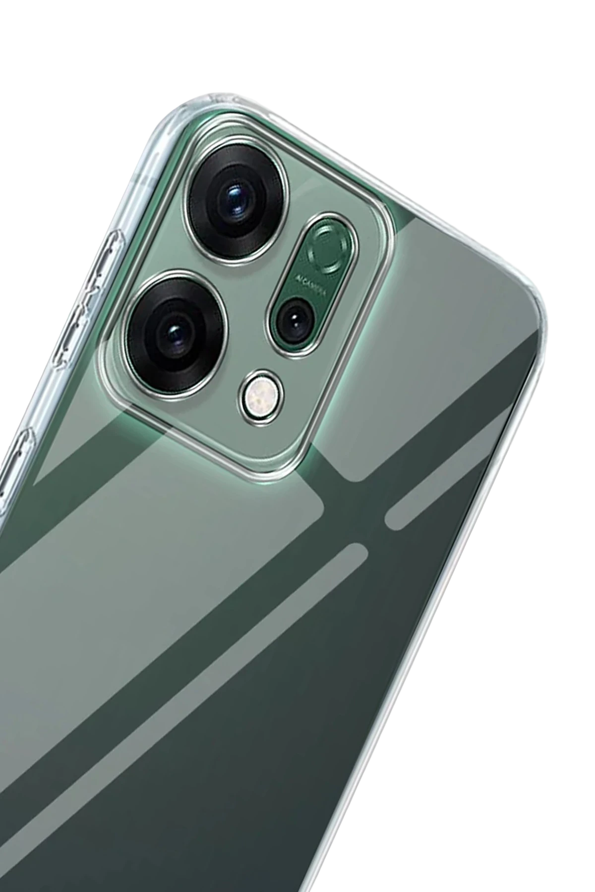 Newface Oppo Reno 14 Kılıf Lüx Şeffaf Silikon - Şeffaf