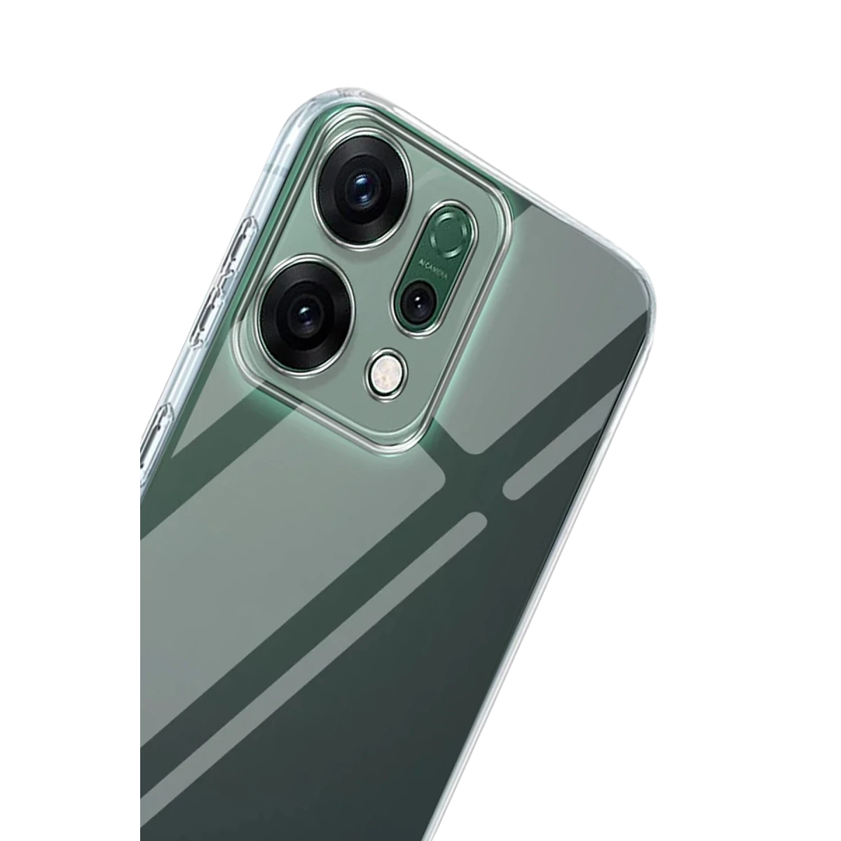 Newface Oppo Reno 14 Kılıf Lüx Şeffaf Silikon - Şeffaf — görsel 6
