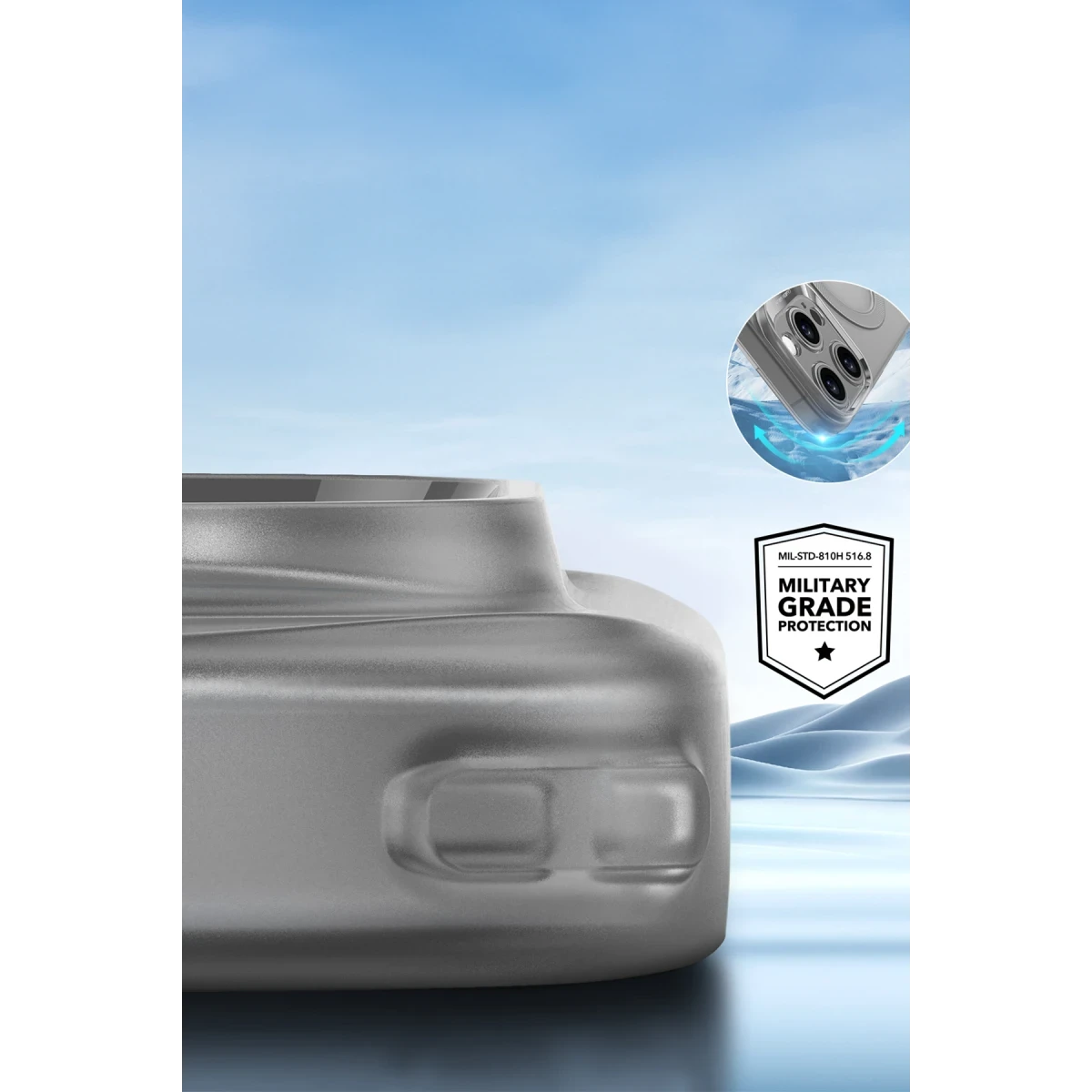 ESR Apple iPhone 16 Pro Max Zero Clear Magsafe Kapak - Gri