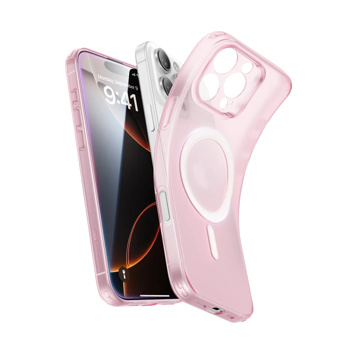 ESR Apple iPhone 16 Pro Zero Clear Magsafe Kapak - Pembe