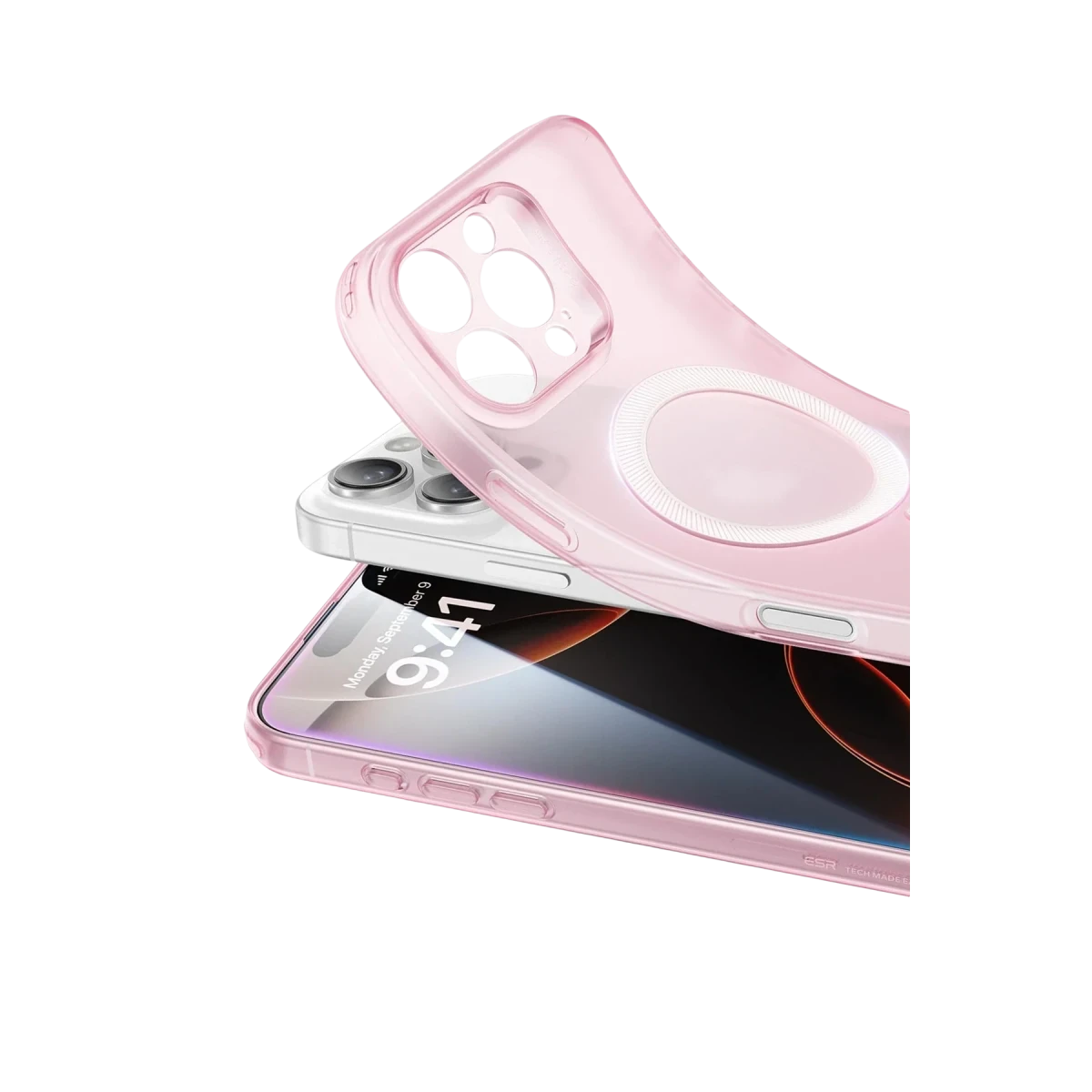 ESR Apple iPhone 16 Pro Zero Clear Magsafe Kapak - Pembe