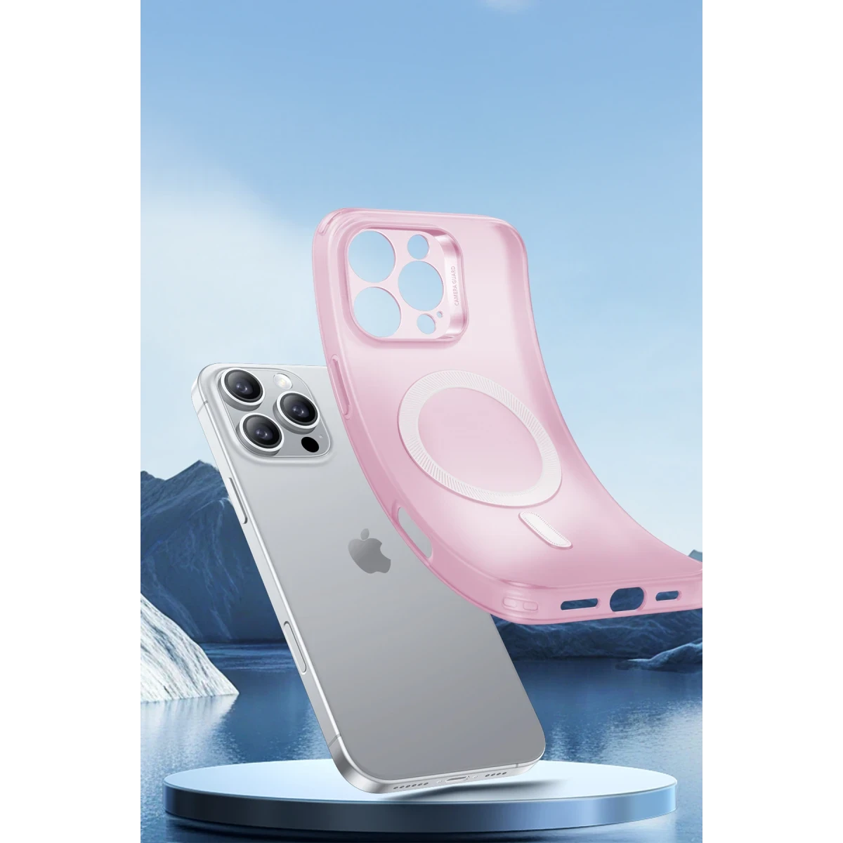 ESR Apple iPhone 16 Pro Zero Clear Magsafe Kapak - Pembe