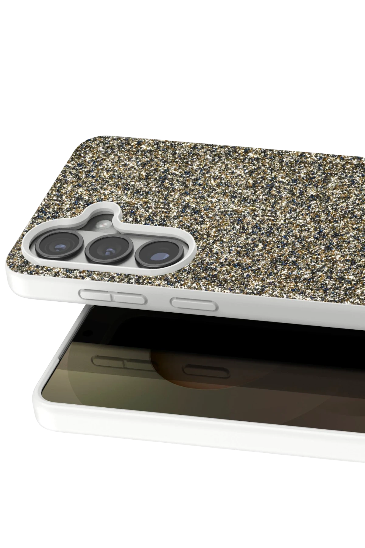 Onegif Samsung Galaxy S26 Plus Bright Simli Kapak - Gold