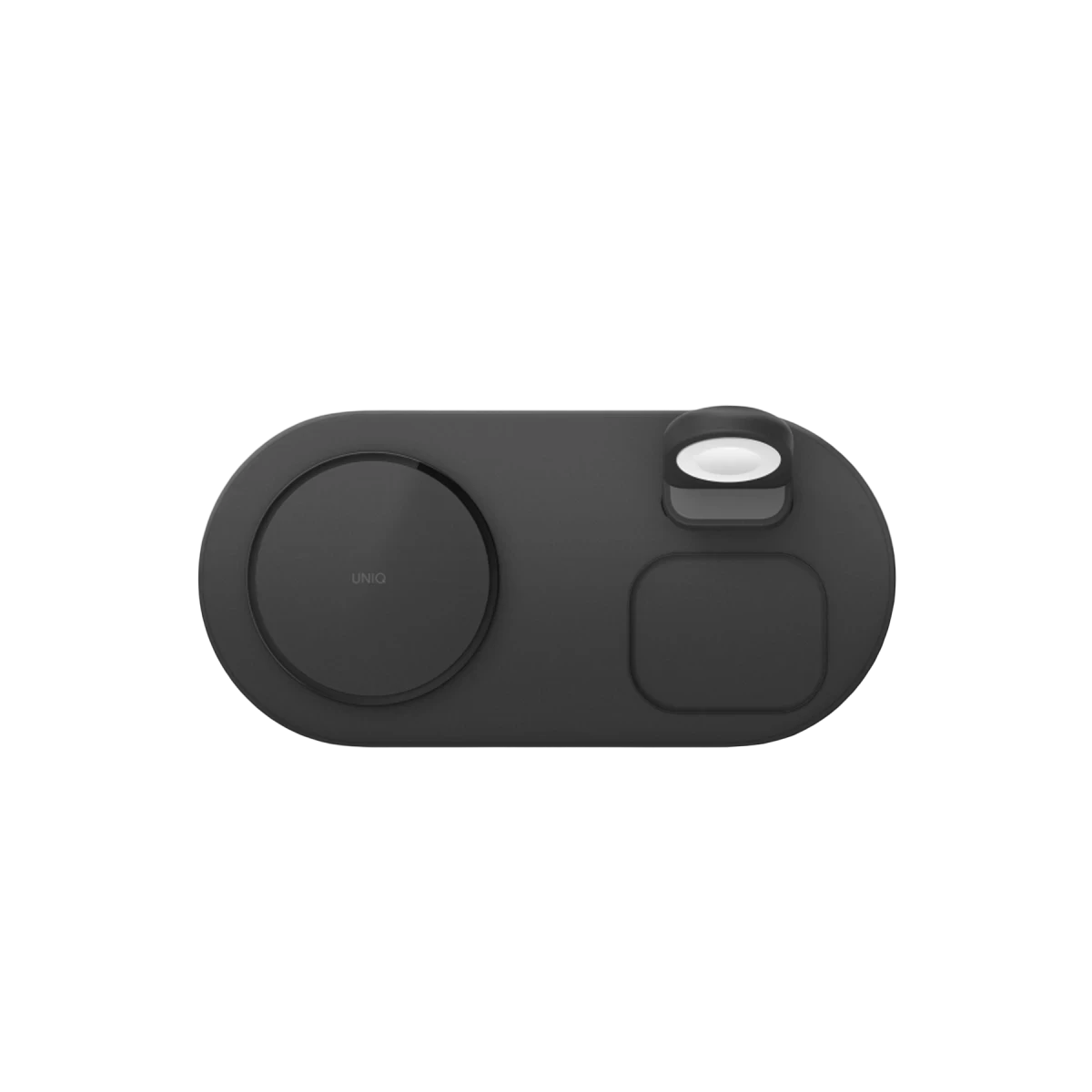 Uniq Aereo 3in1 Magsafe 15W Hızlı Kablosuz Şarj (US) - Koyu Gri