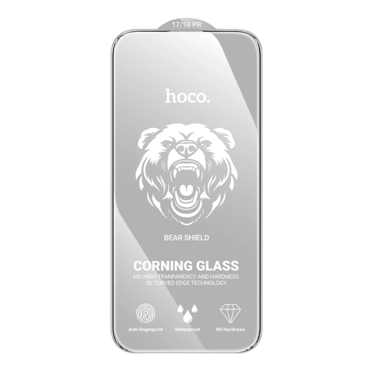 Hoco. Apple iPhone 17 Pro Max Bear Shield Corning Cam Ekran Koruyucu - Siyah