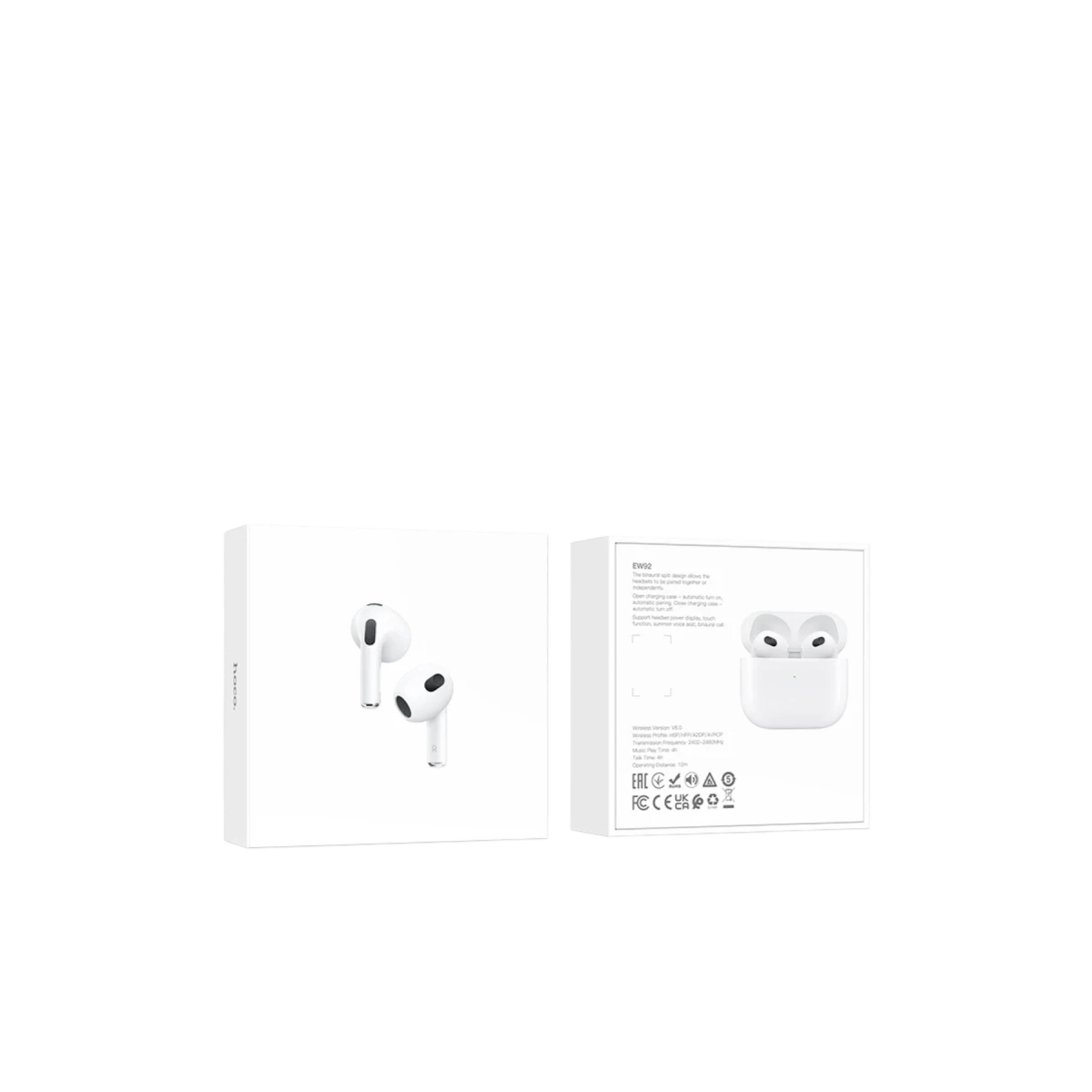 Hoco. EW92 Bluetooth 6.0 Kablosuz TWS Kulaklık - Beyaz