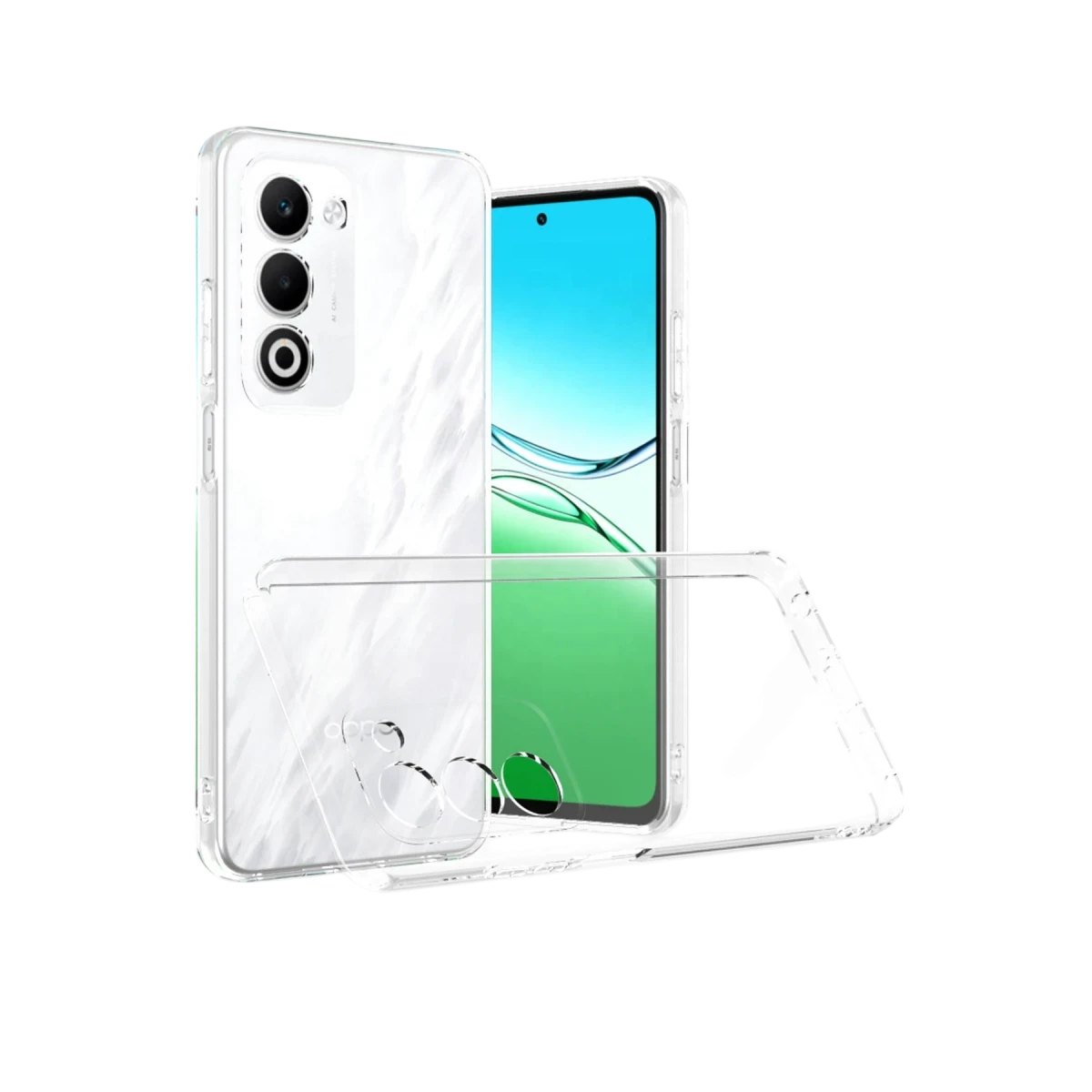 Newface Oppo A5 4G Lüx Şeffaf Silikon - Şeffaf — görsel 5