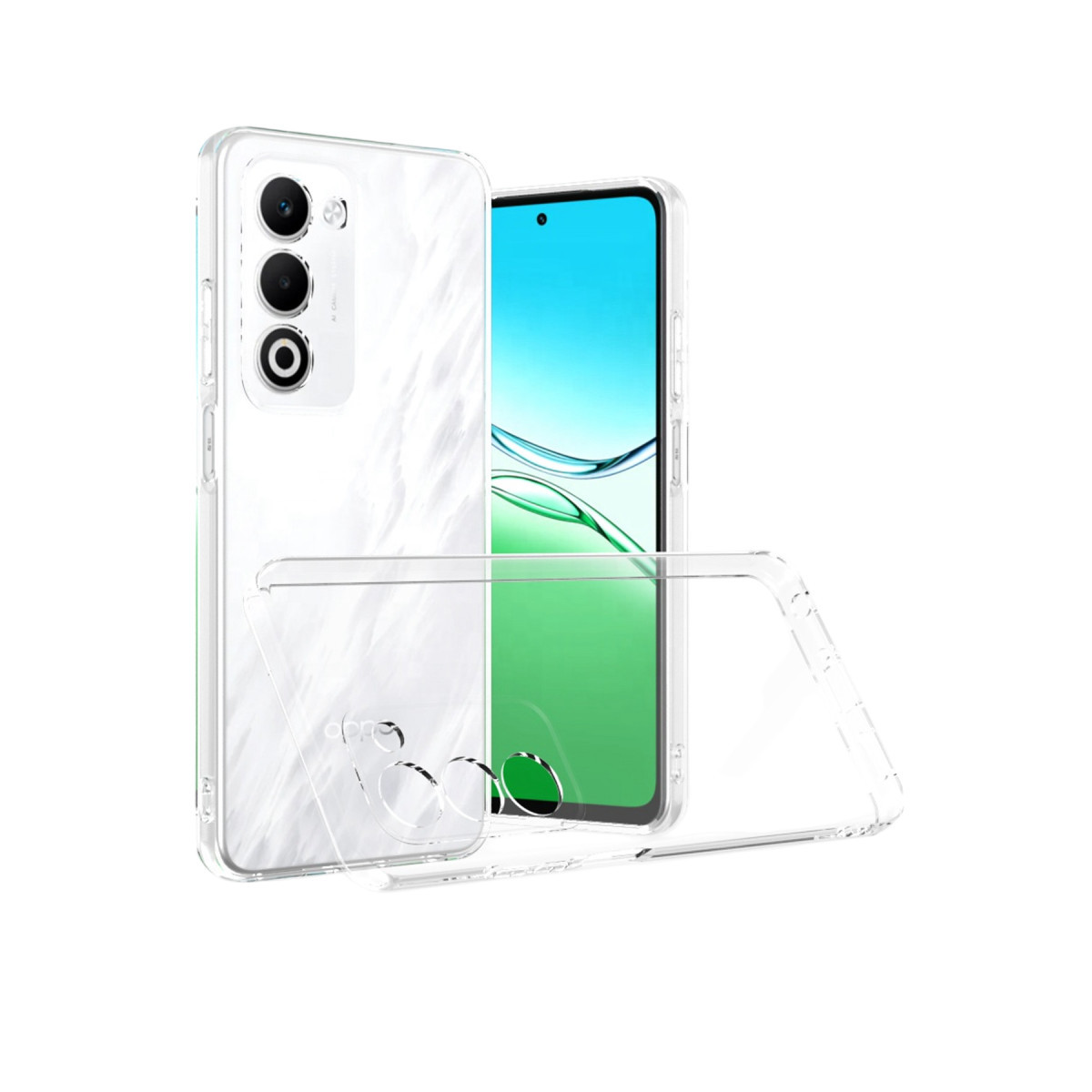 Newface Oppo A5 4G Lüx Şeffaf Silikon - Şeffaf — görsel 9