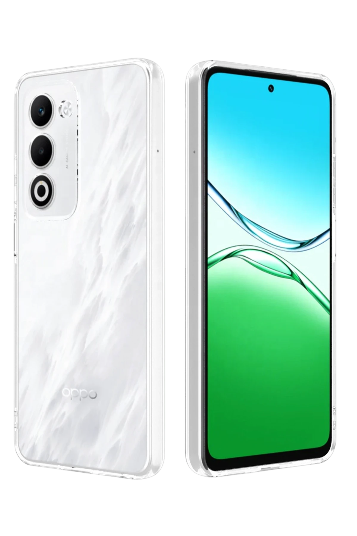 Newface Oppo A5 4G Lüx Şeffaf Silikon - Şeffaf