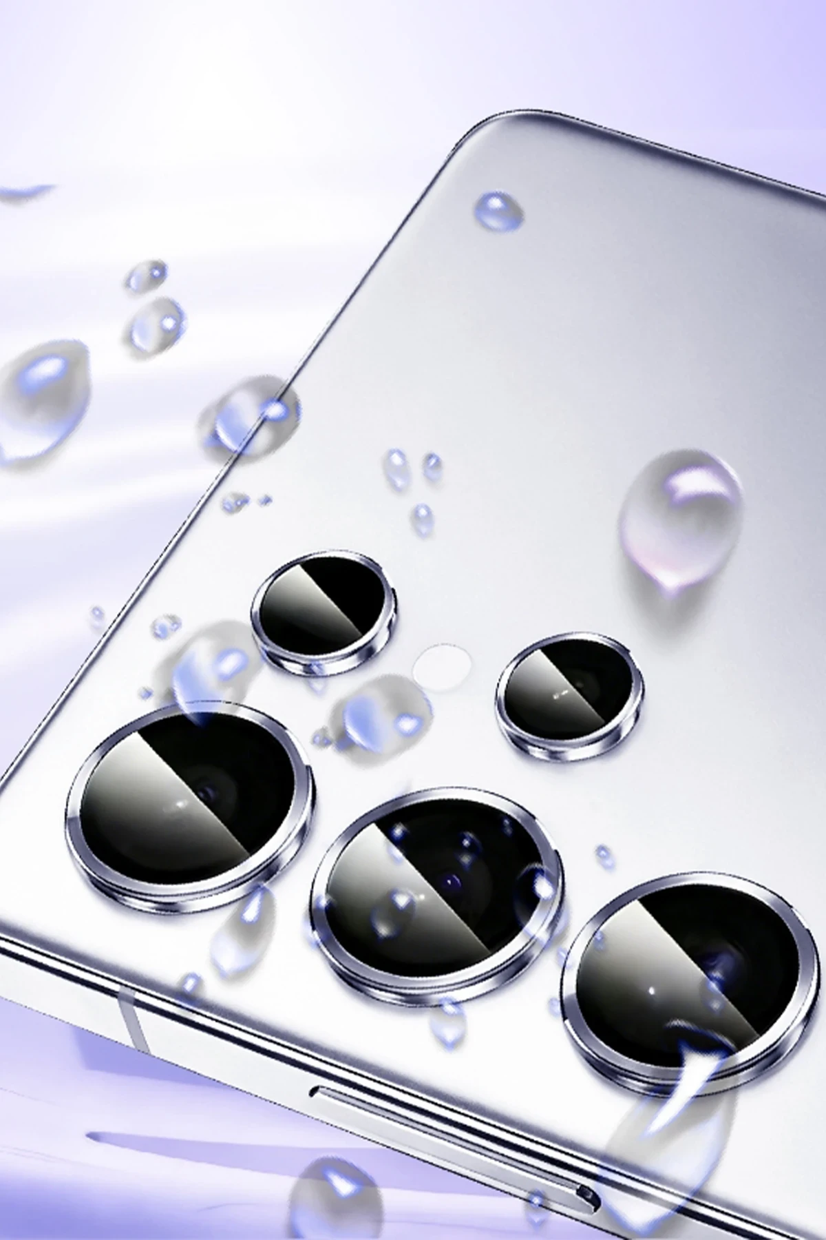 Newface Samsung Galaxy S26 Ultra Bilvis Titan Kamera Lens - Gümüş