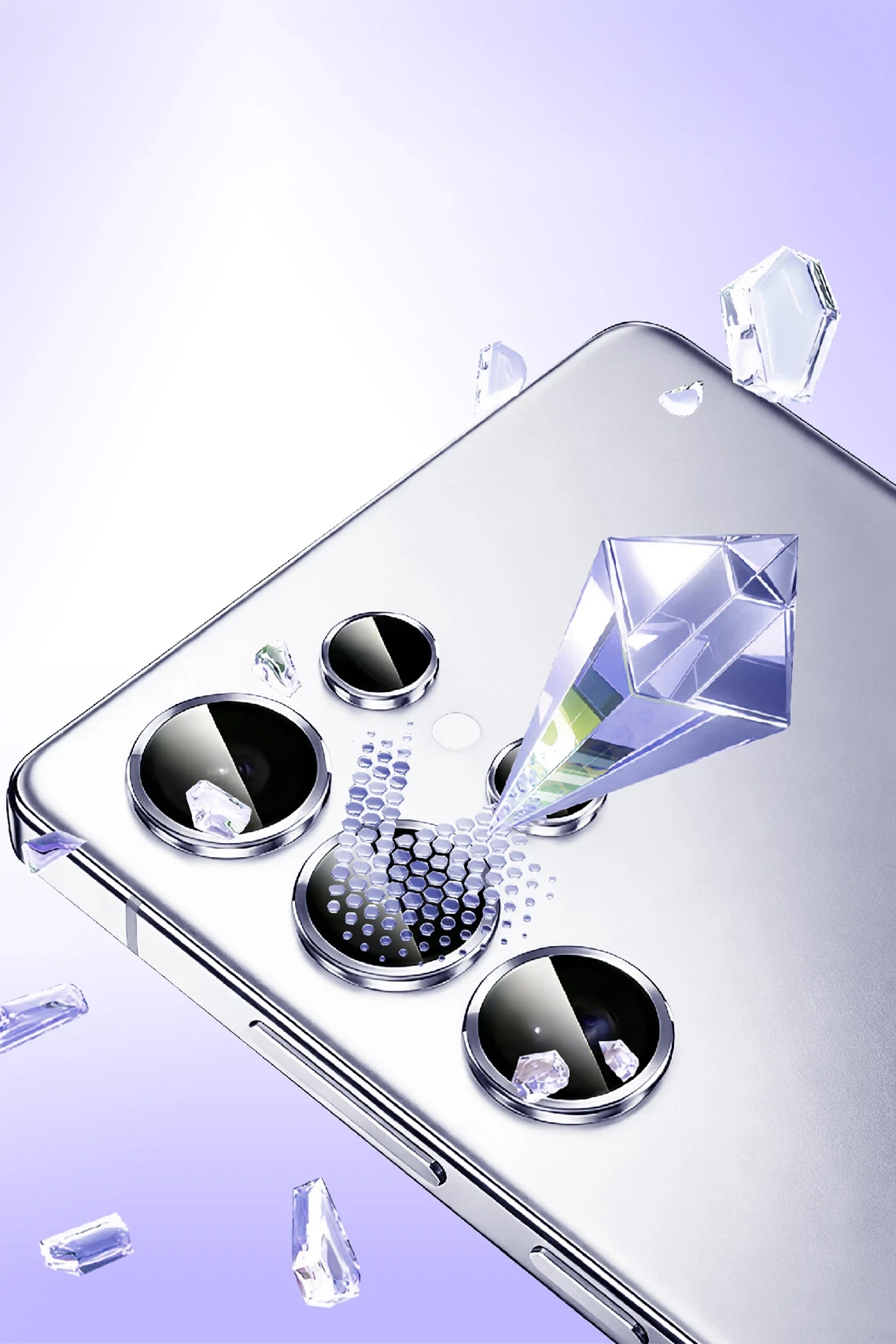 Newface Samsung Galaxy S26 Bilvis Titan Kamera Lens - Mavi