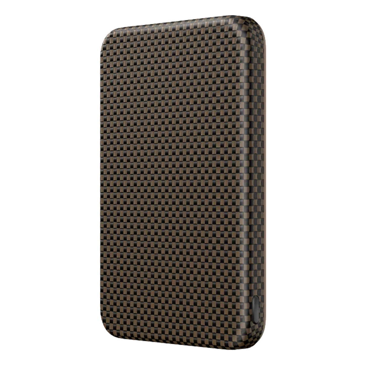 Keephone PB55 Kavos Kevlar 5.000 mAh 20W Type-C ve Semi Solid Destekli Powerbank - Kahverengi