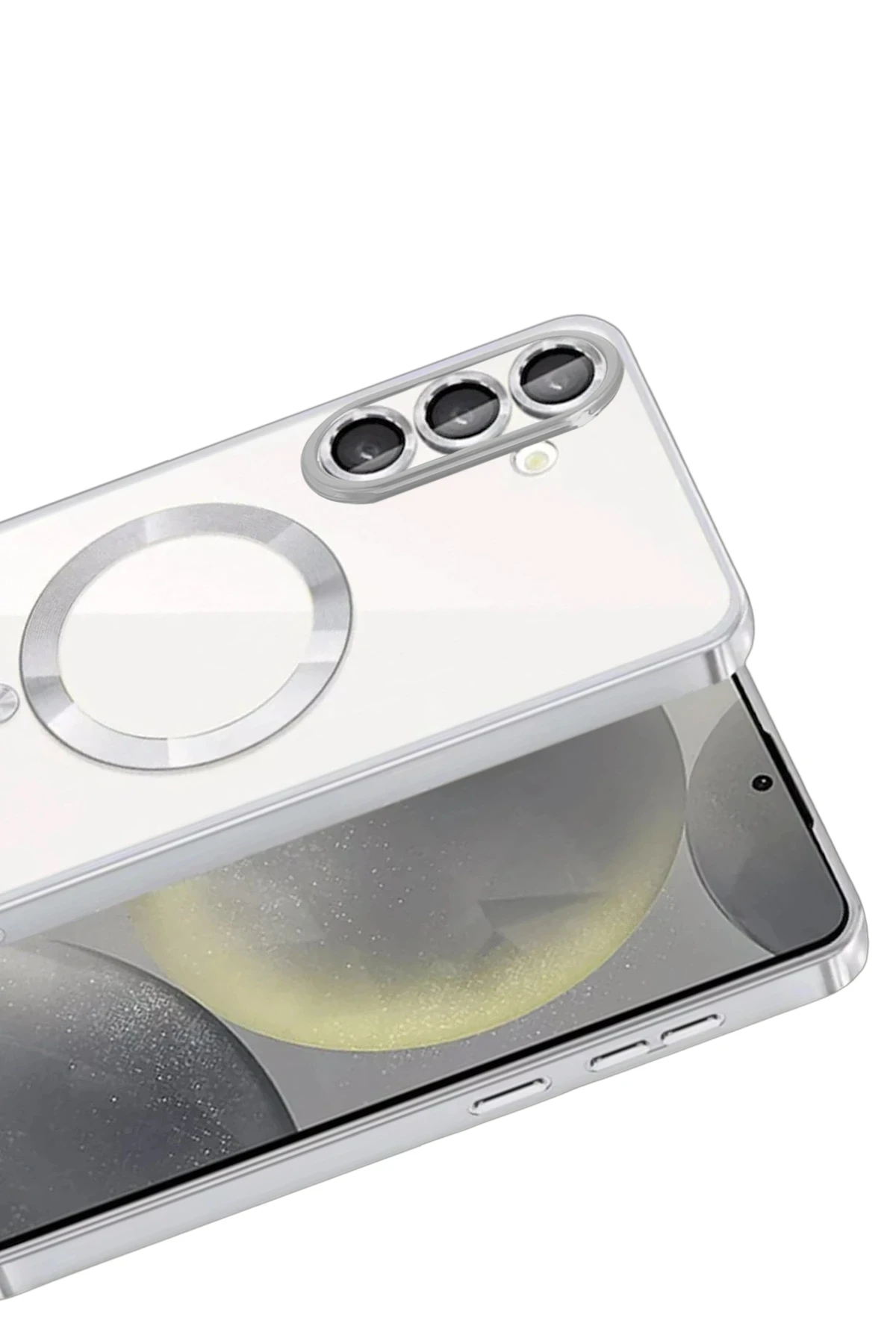 Newface Samsung Galaxy S26 Plus Kross Magneticsafe Kapak - Gümüş